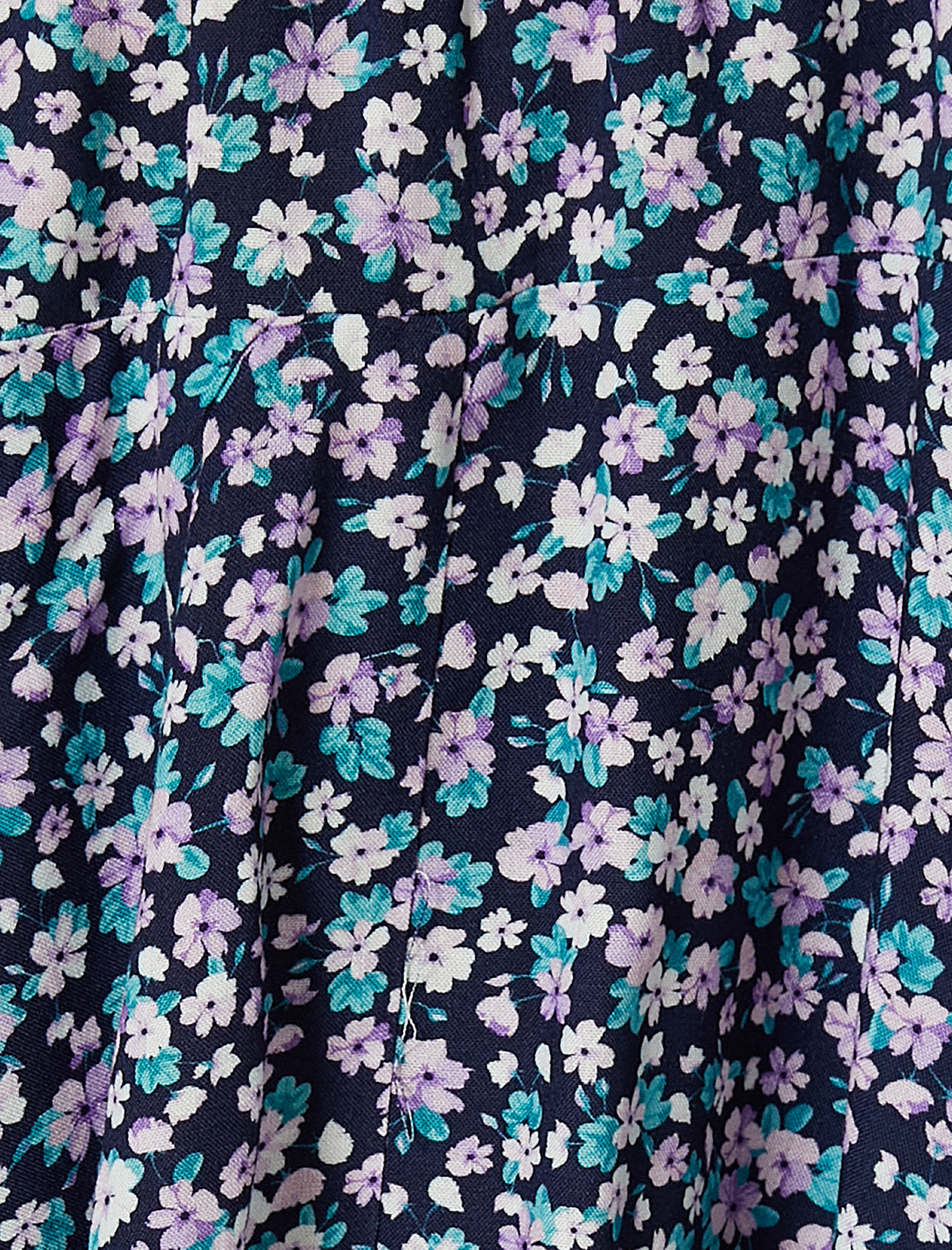   Çiçekli Mini Şort Etek Viskoz Kumaş Rahat Kalıp