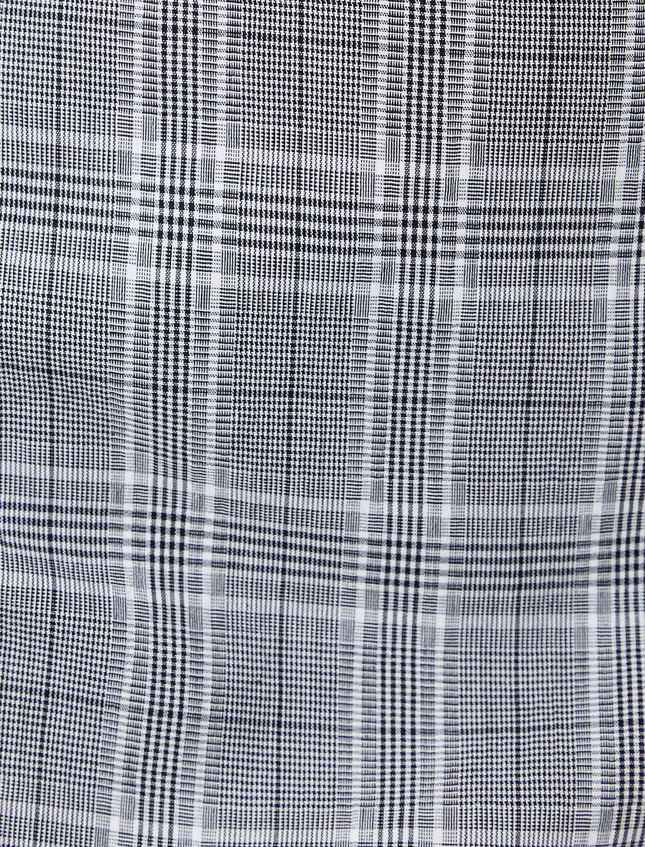   Kemerli Ekoseli Mini Etek