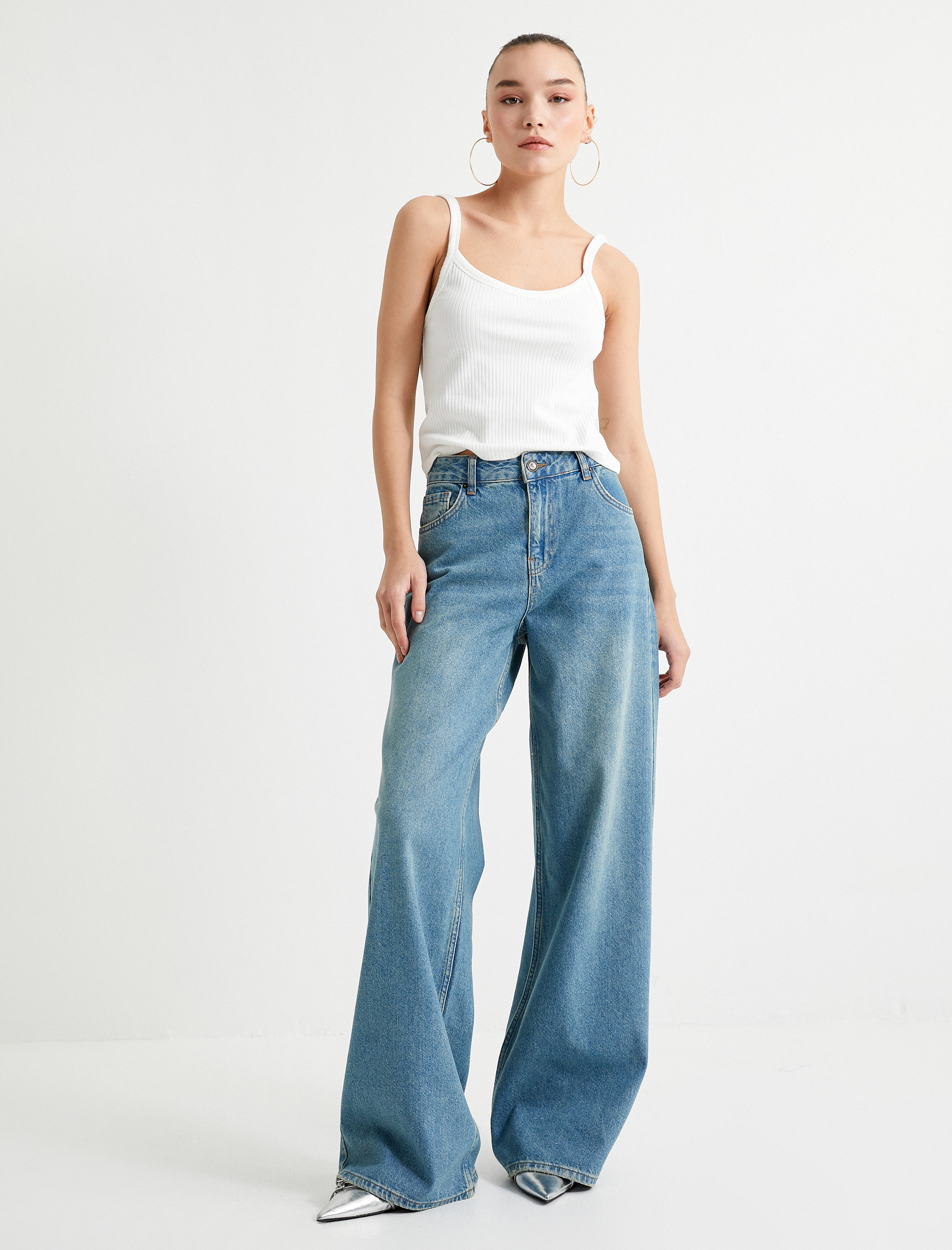   Askılı Basic Atlet Ribanalı