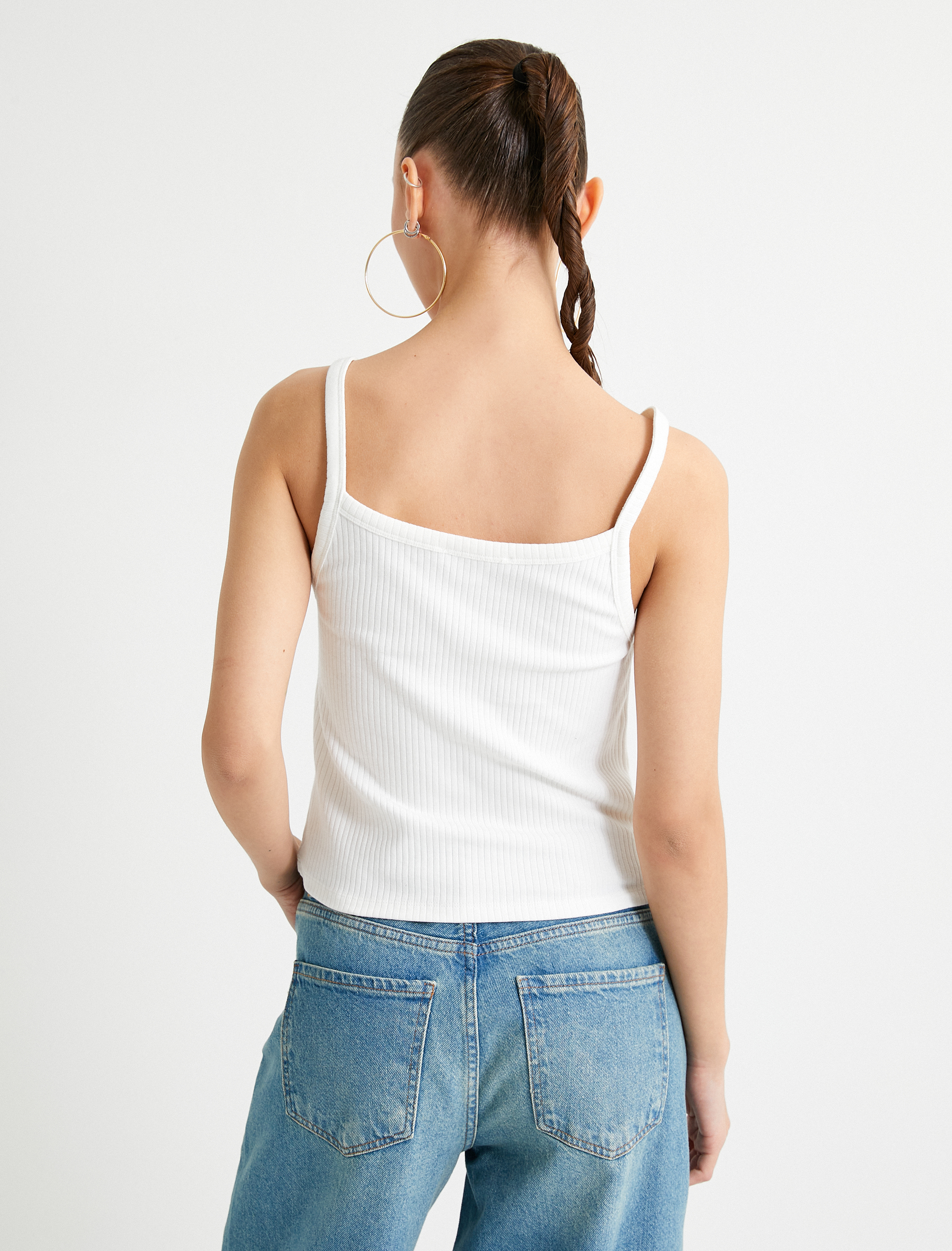   Askılı Basic Atlet Ribanalı