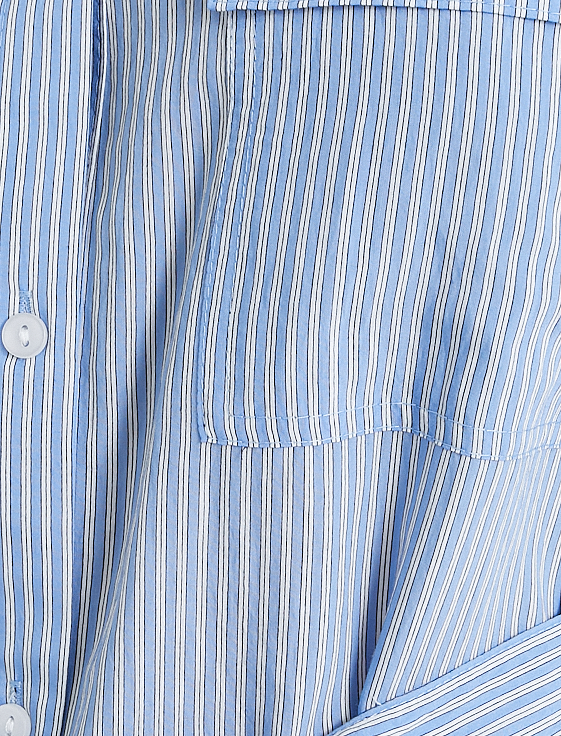   Viskon Gömlek Elbise Cep Detaylı Kemerli Düğmeli