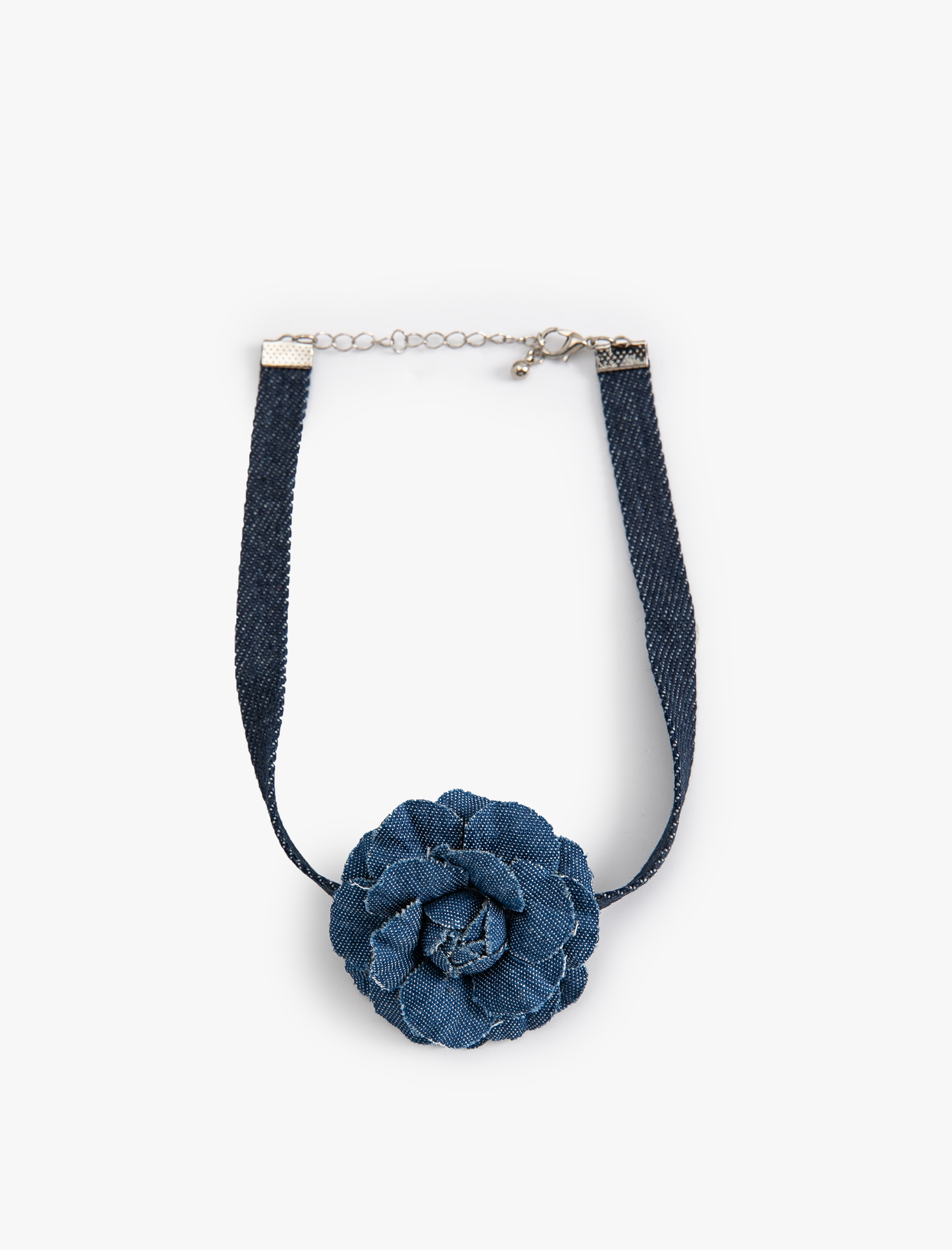  Kadın 3D Çiçekli Choker Kolye