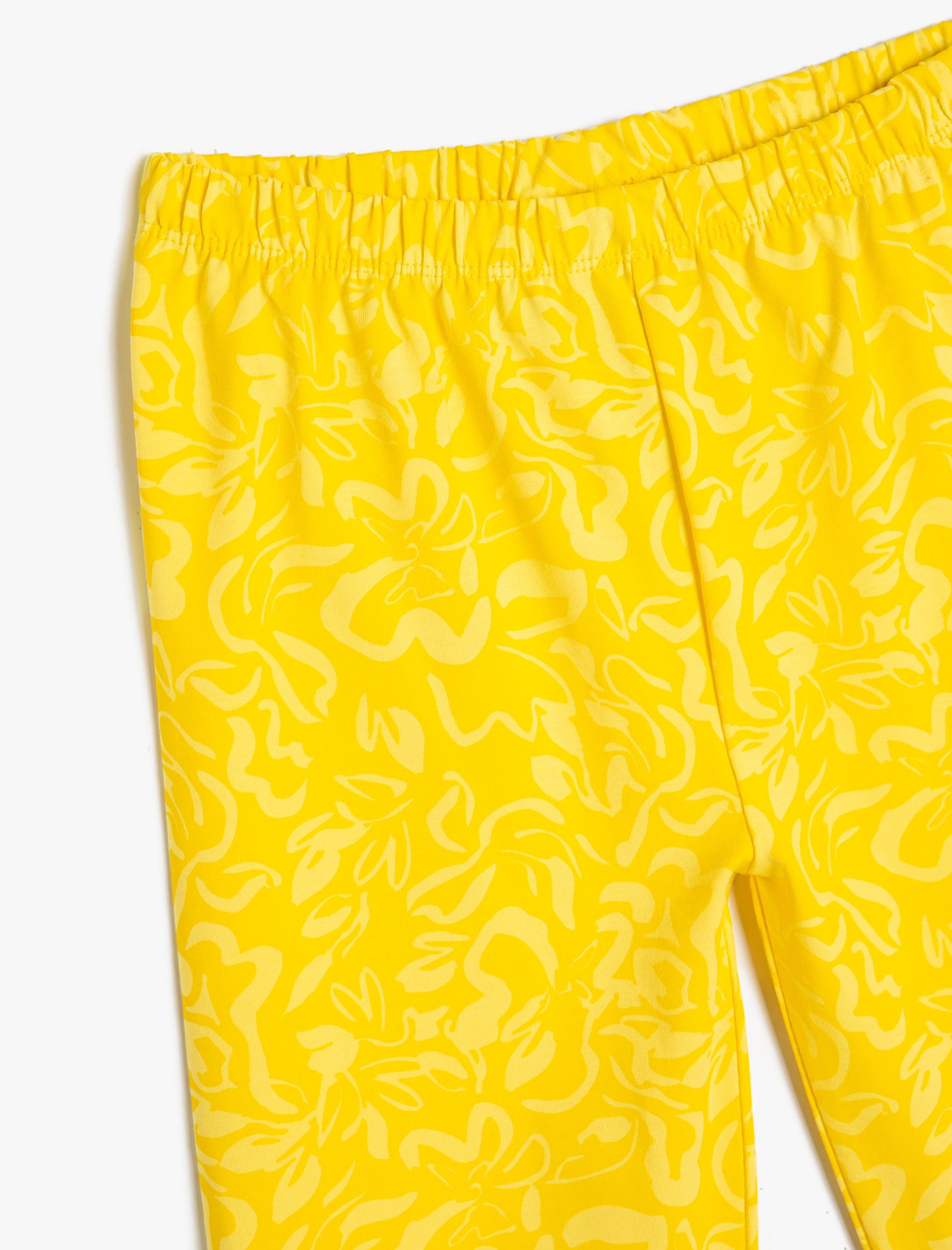  Kız Çocuk Kısa Tayt Batik Desenli Beli Lastikli Pamuklu