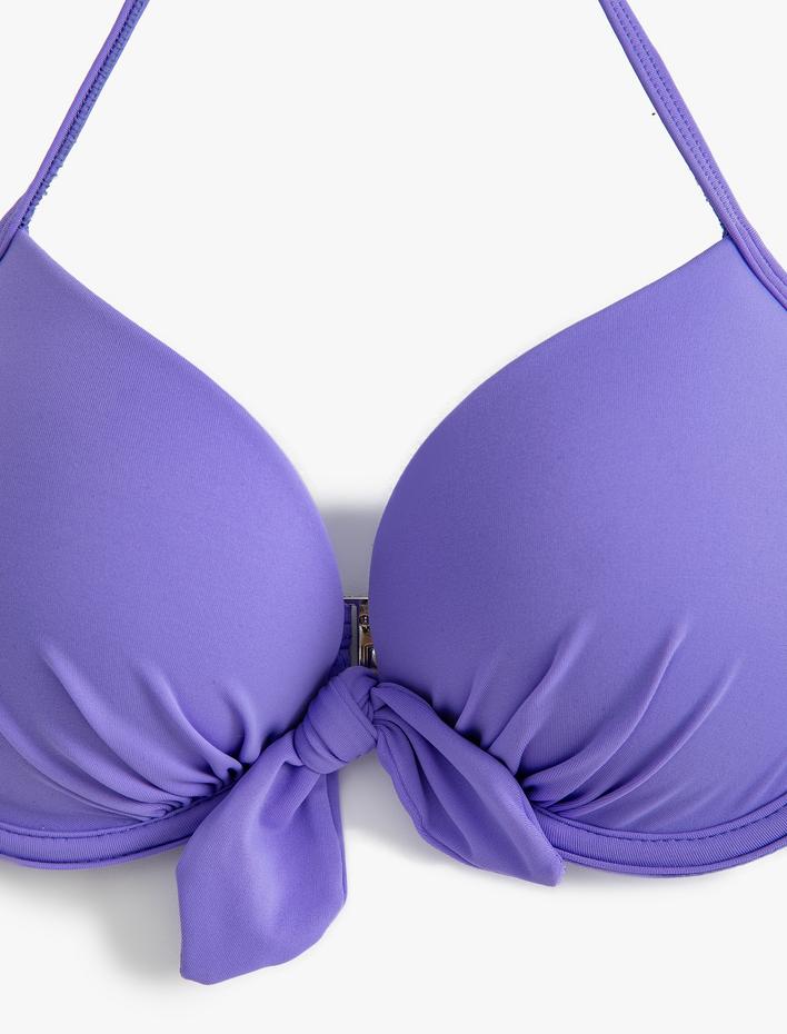  Push Up Bikini Üstü Dolgulu Balenli Boyundan Bağlamalı