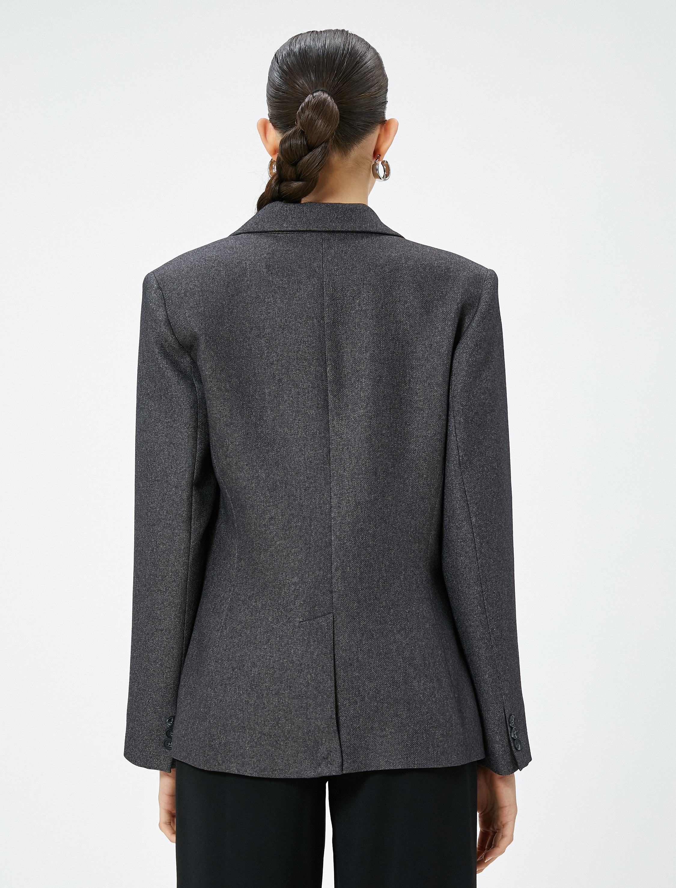   Blazer Ceket Kruvaze Cepli Regular Fit