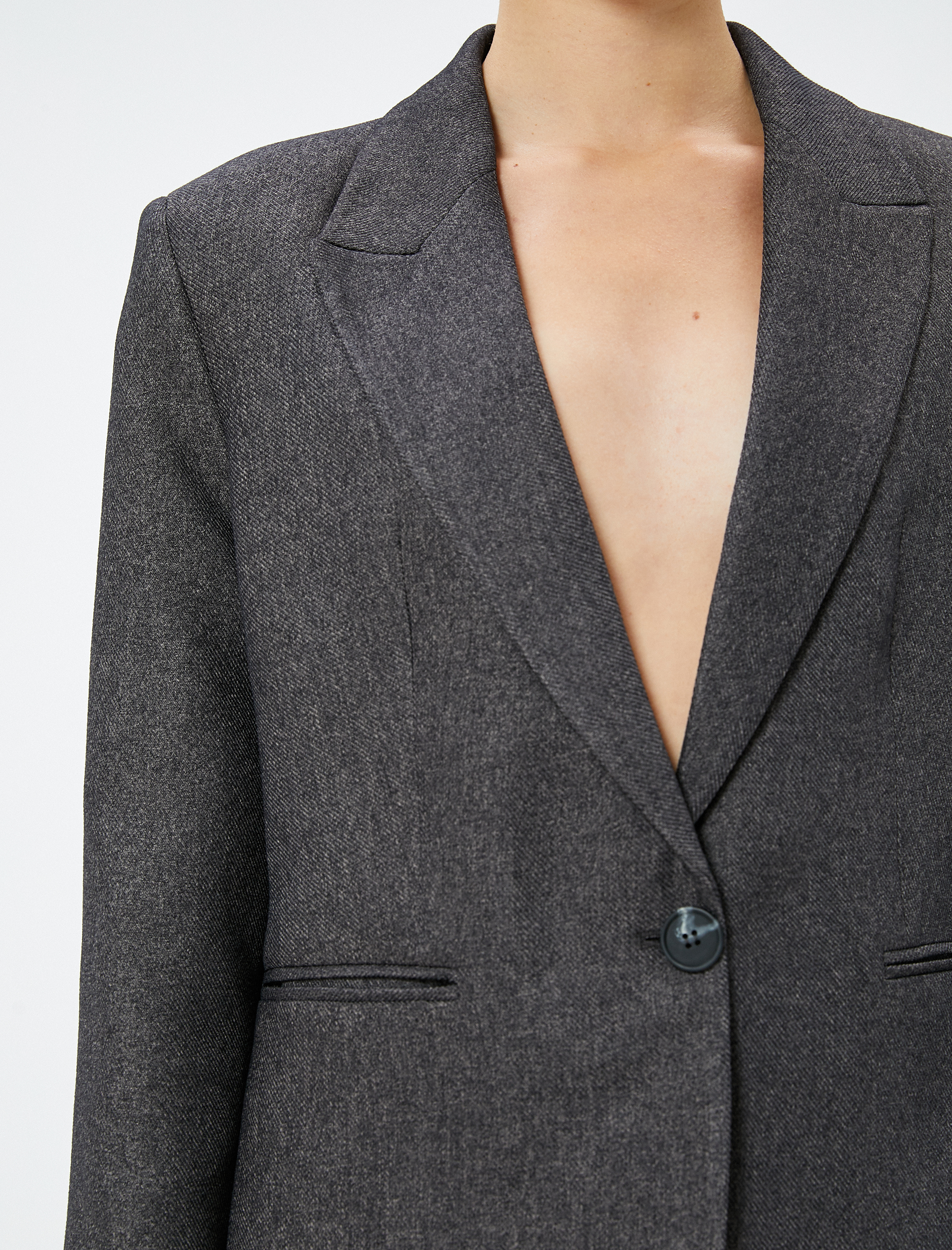   Blazer Ceket Kruvaze Cepli Regular Fit