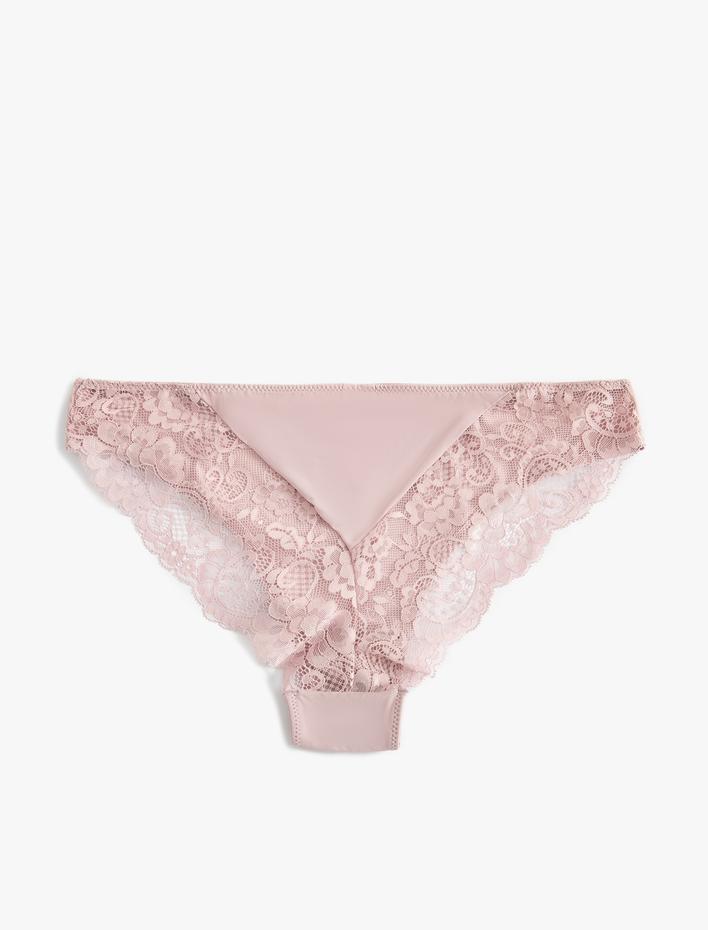  Arkası Dantel Detaylı Brazilian Külot