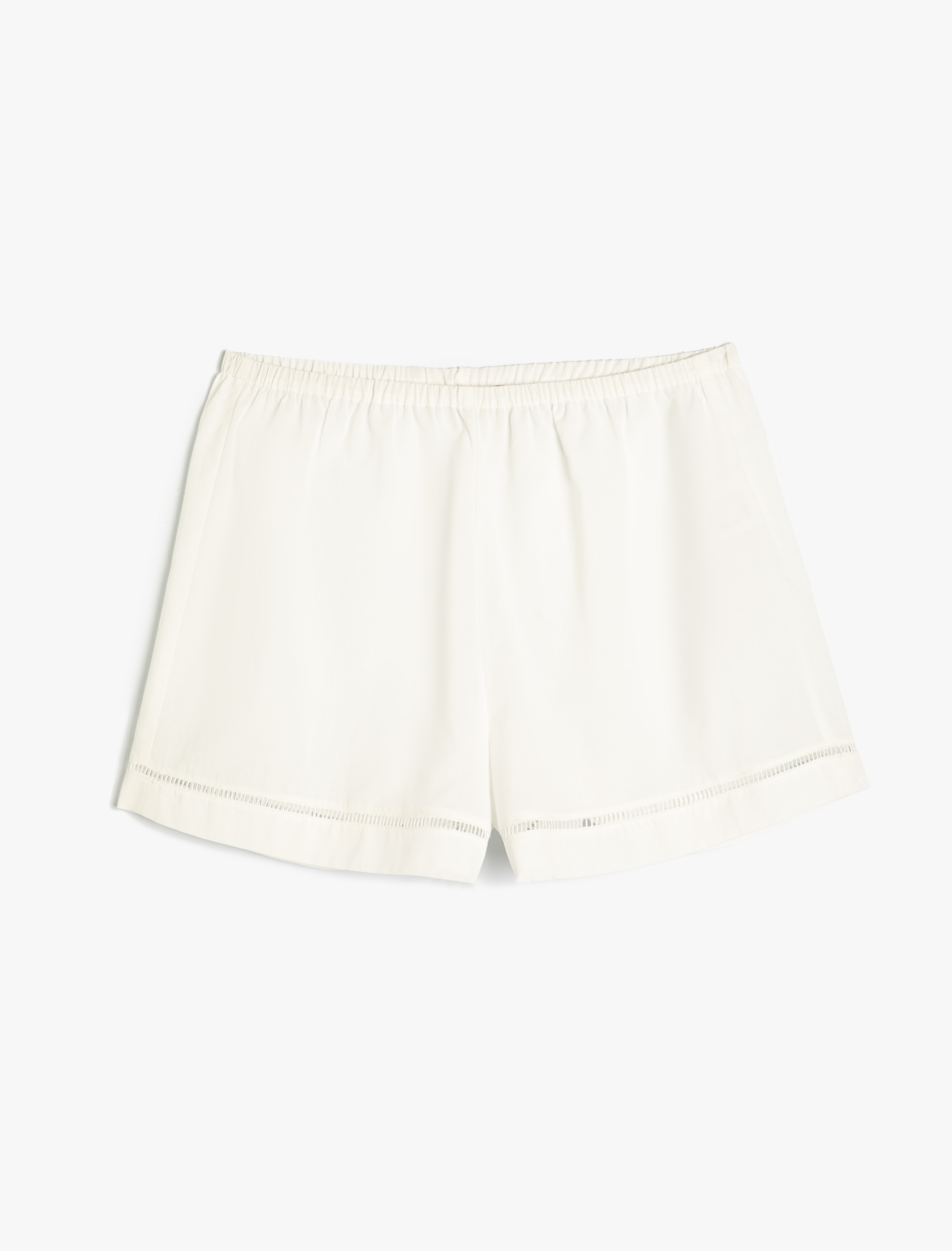   Brodeli Şort Pijama Altı Pamuklu Rahat Kalıp