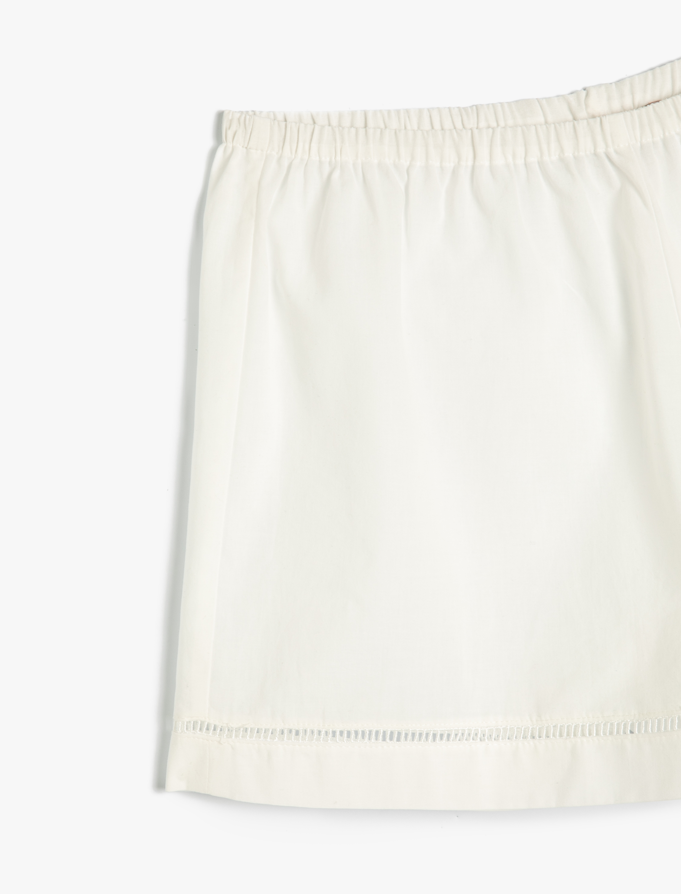   Brodeli Şort Pijama Altı Pamuklu Rahat Kalıp