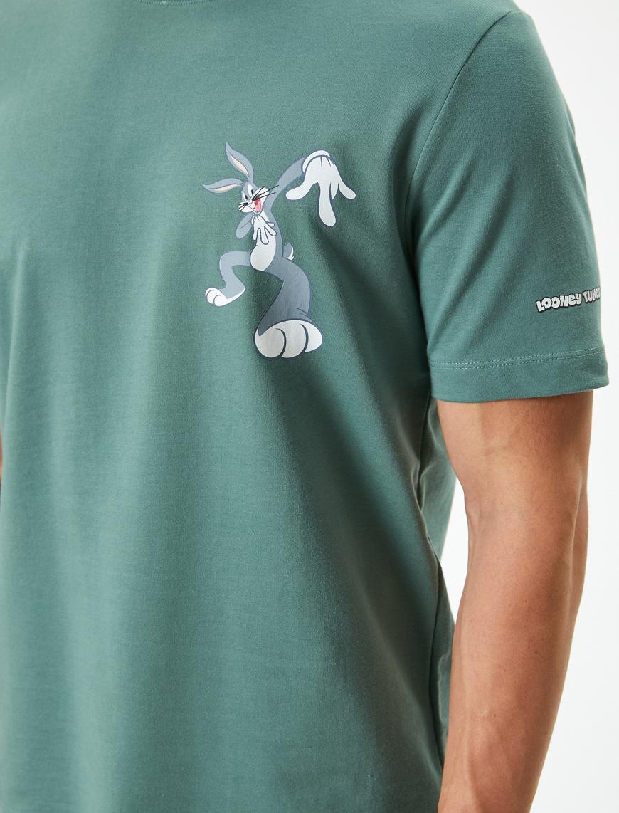   Bugs Bunny Tişört Lisanslı Baskı Detaylı Pamuklu