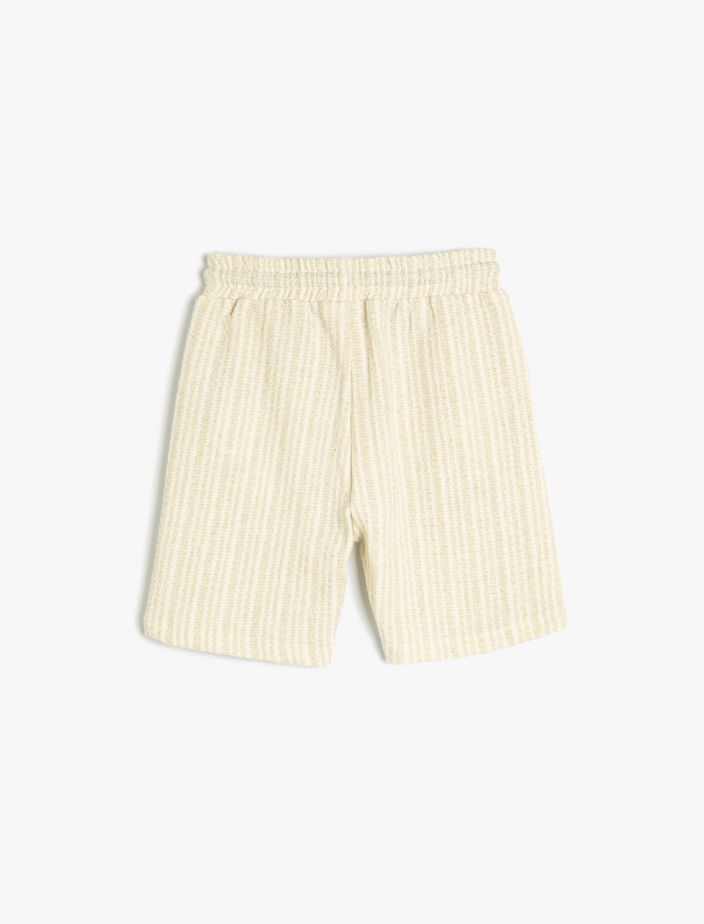  Erkek Çocuk Şort Beli Bağlamalı Cepli Baskı Detaylı