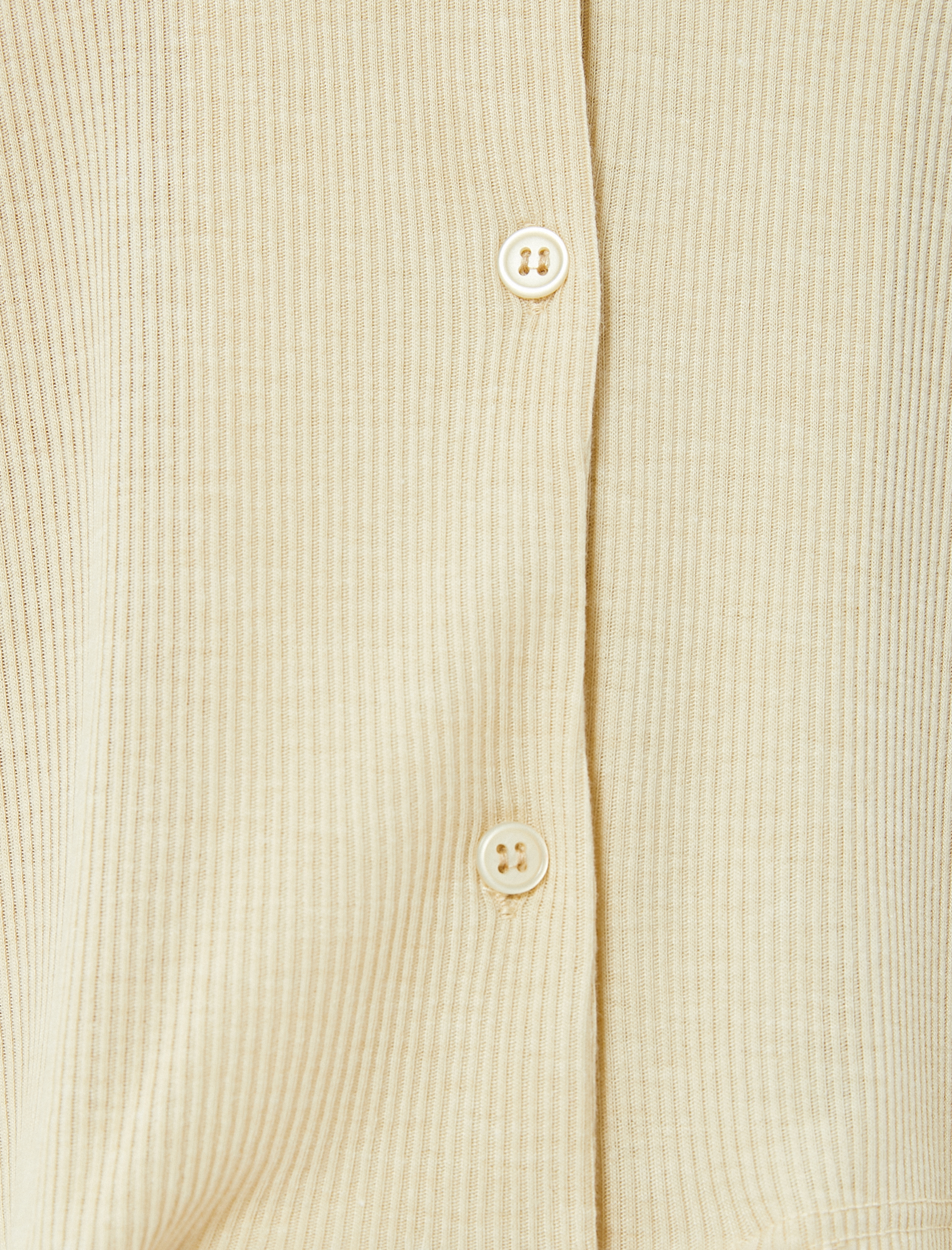   Pijama Takımı Fitilli Kısa Kollu Düğmeli Nakış Detaylı