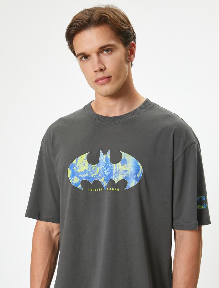  Batman Tişört Lisanslı Oversize Kısa Kollu Bisiklet Yaka Pamuklu
