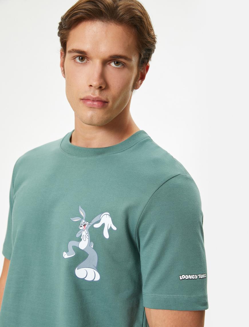   Bugs Bunny Tişört Lisanslı Baskı Detaylı Pamuklu