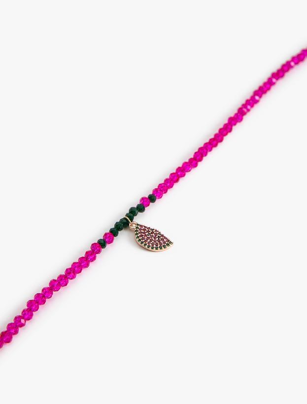 Boncuklu Kolye Karpuz Charm Detaylı_2