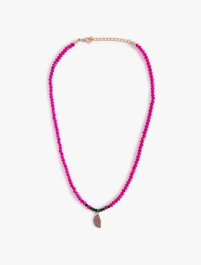 Boncuklu Kolye Karpuz Charm Detaylı