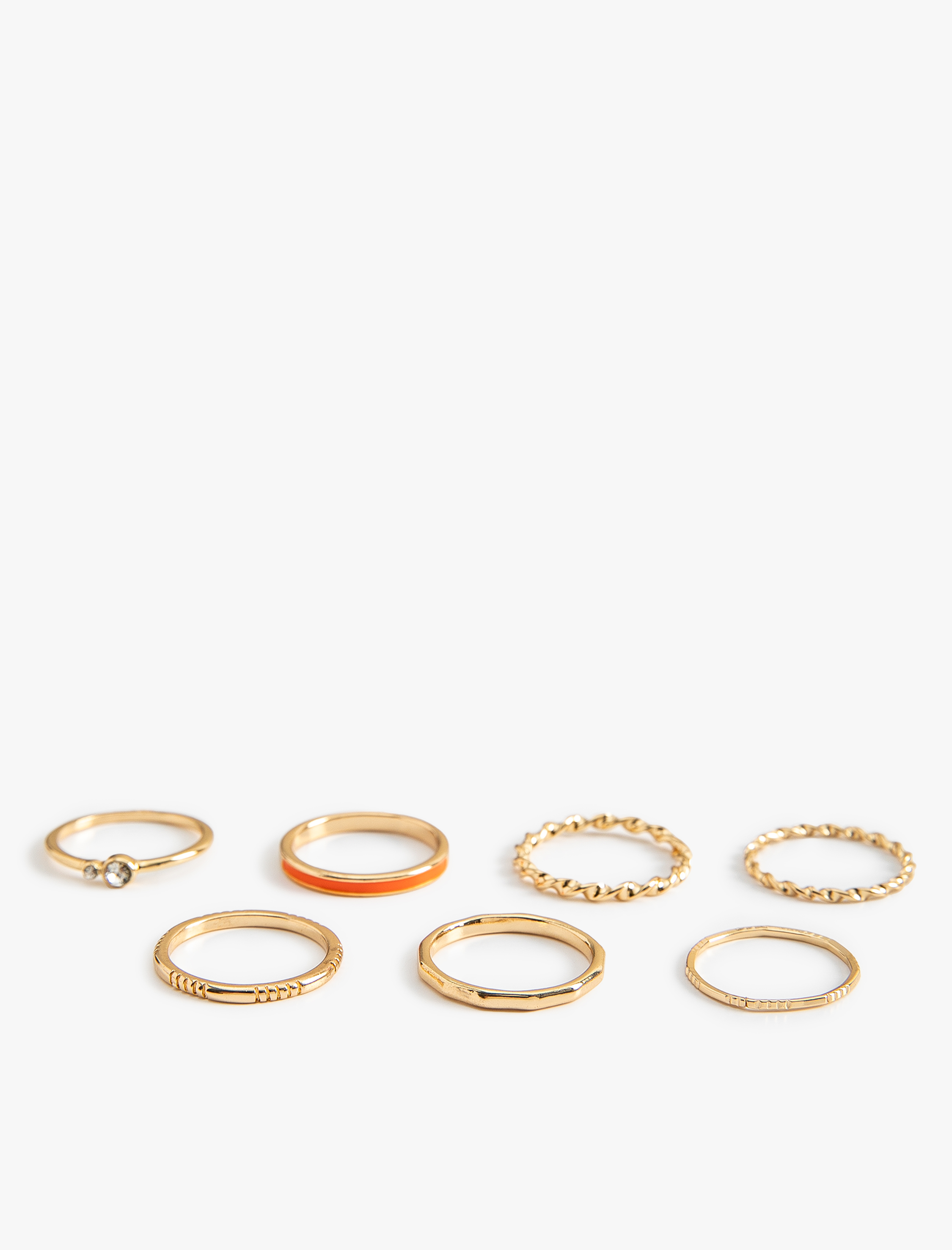  Kadın Eklem Yüzüğü Seti Çelik 6'lı