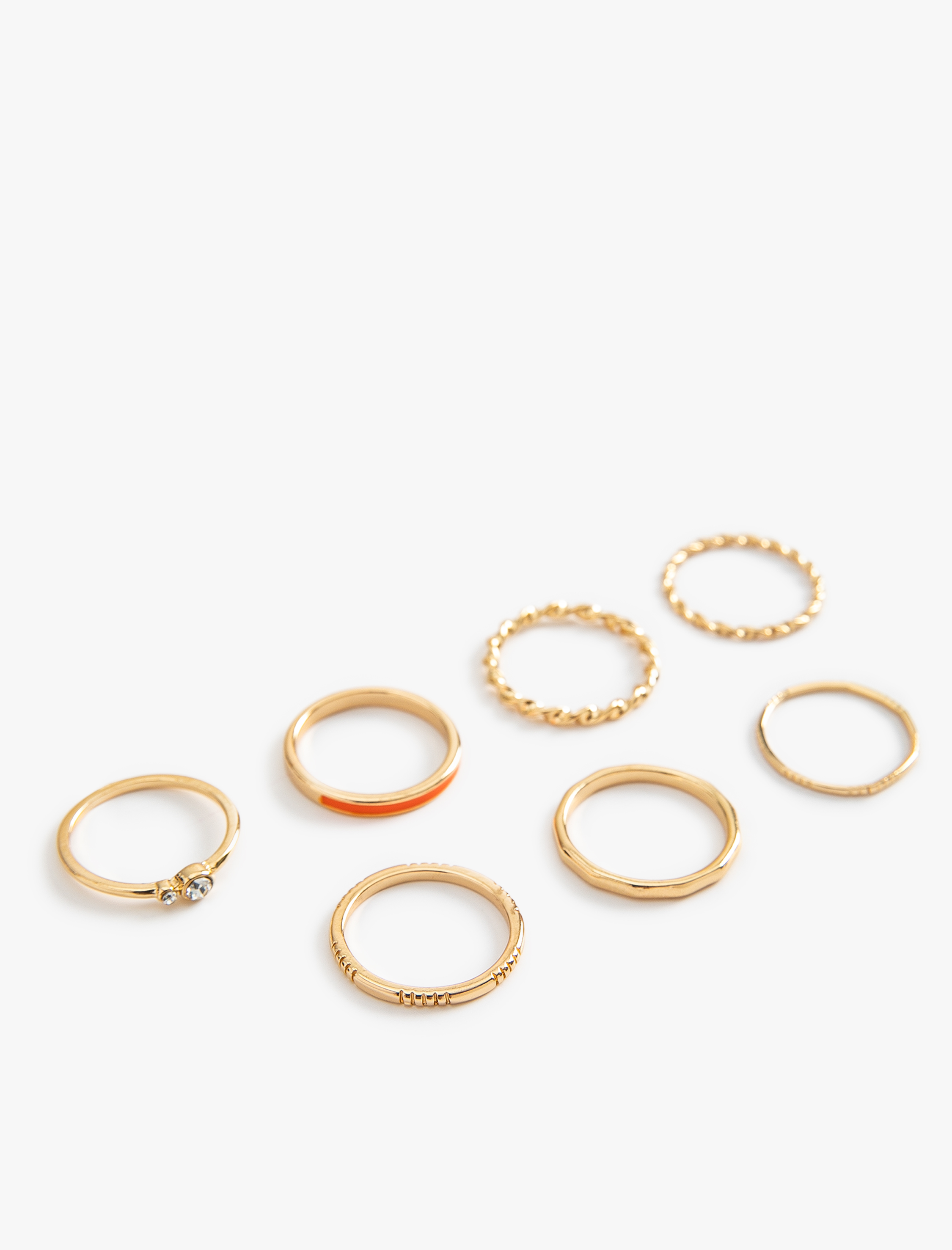  Kadın Eklem Yüzüğü Seti Çelik 6'lı