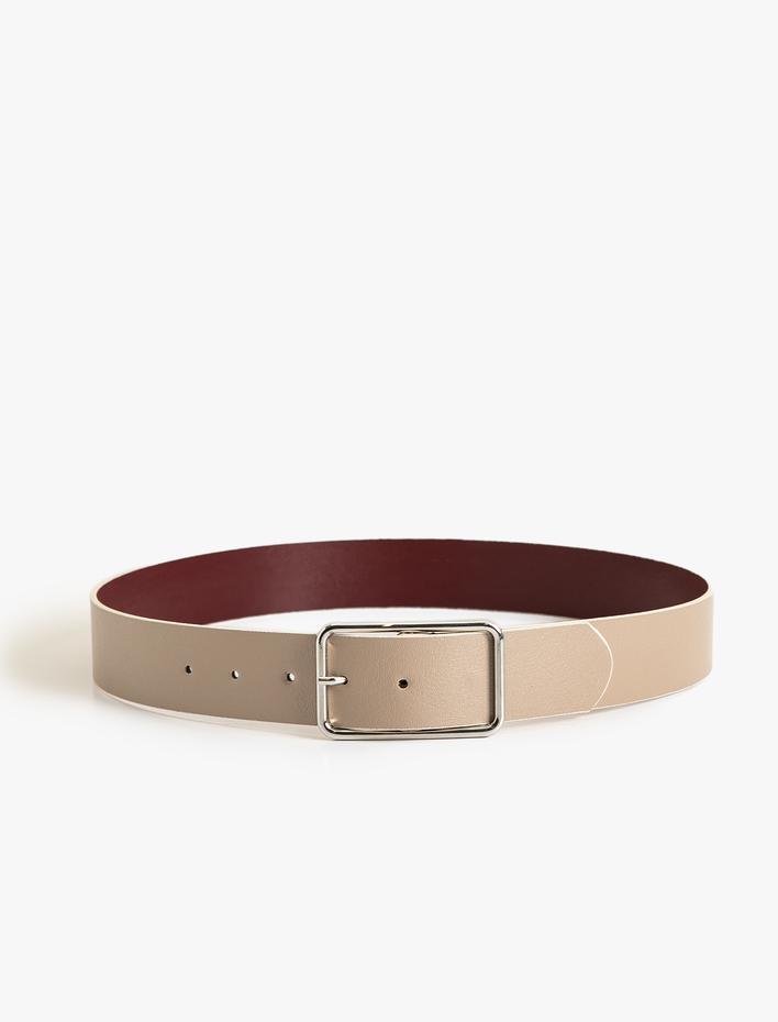 Kadın Kemer Suni Deri Metal Tokalı