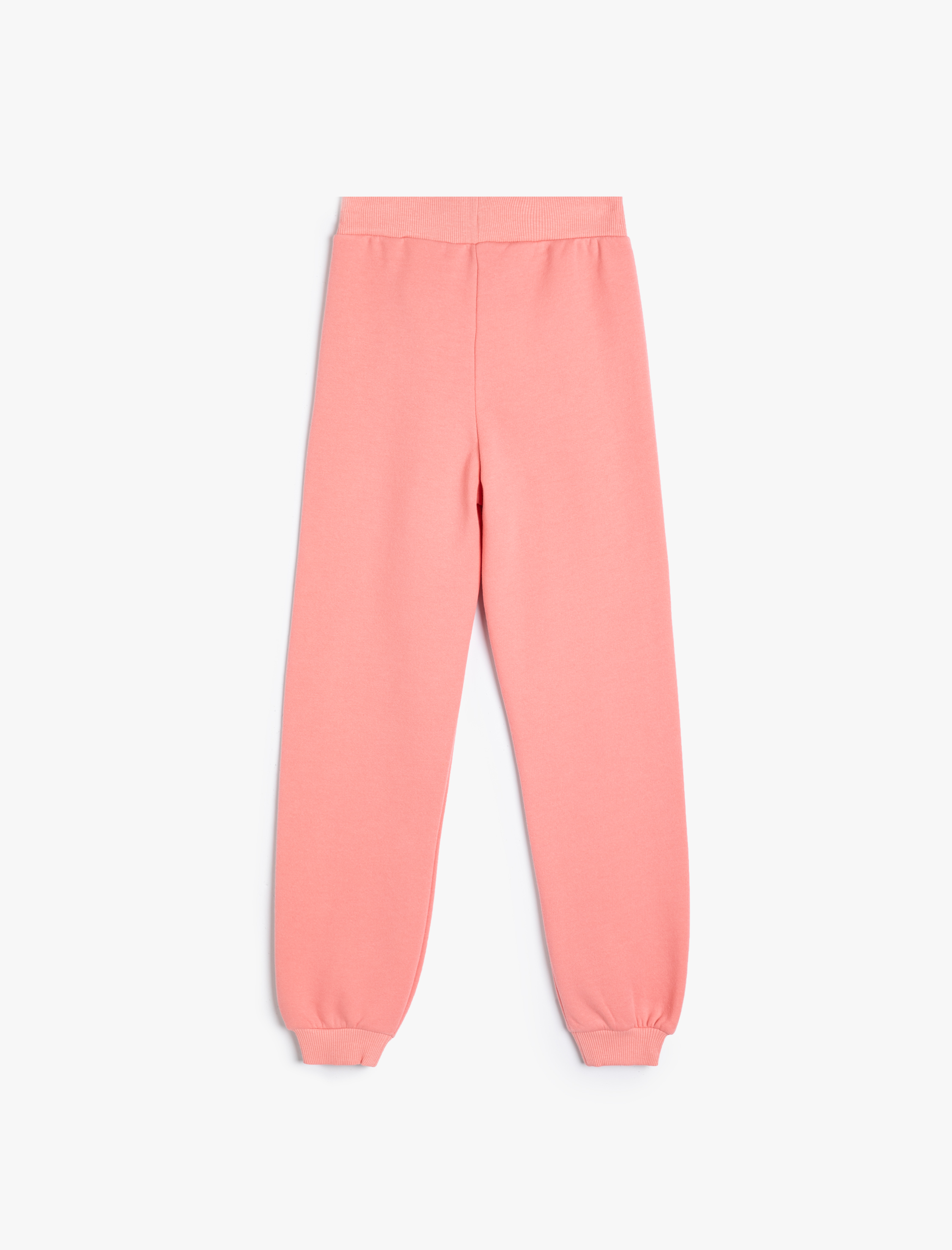  Kız Çocuk Beli Lastikli Şardonlu Basic Jogger Eşofman Altı