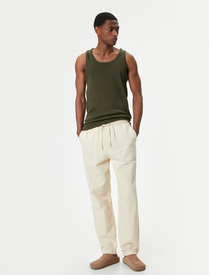  Basic Atlet Yuvarlak Yaka Pamuk Karışımlı