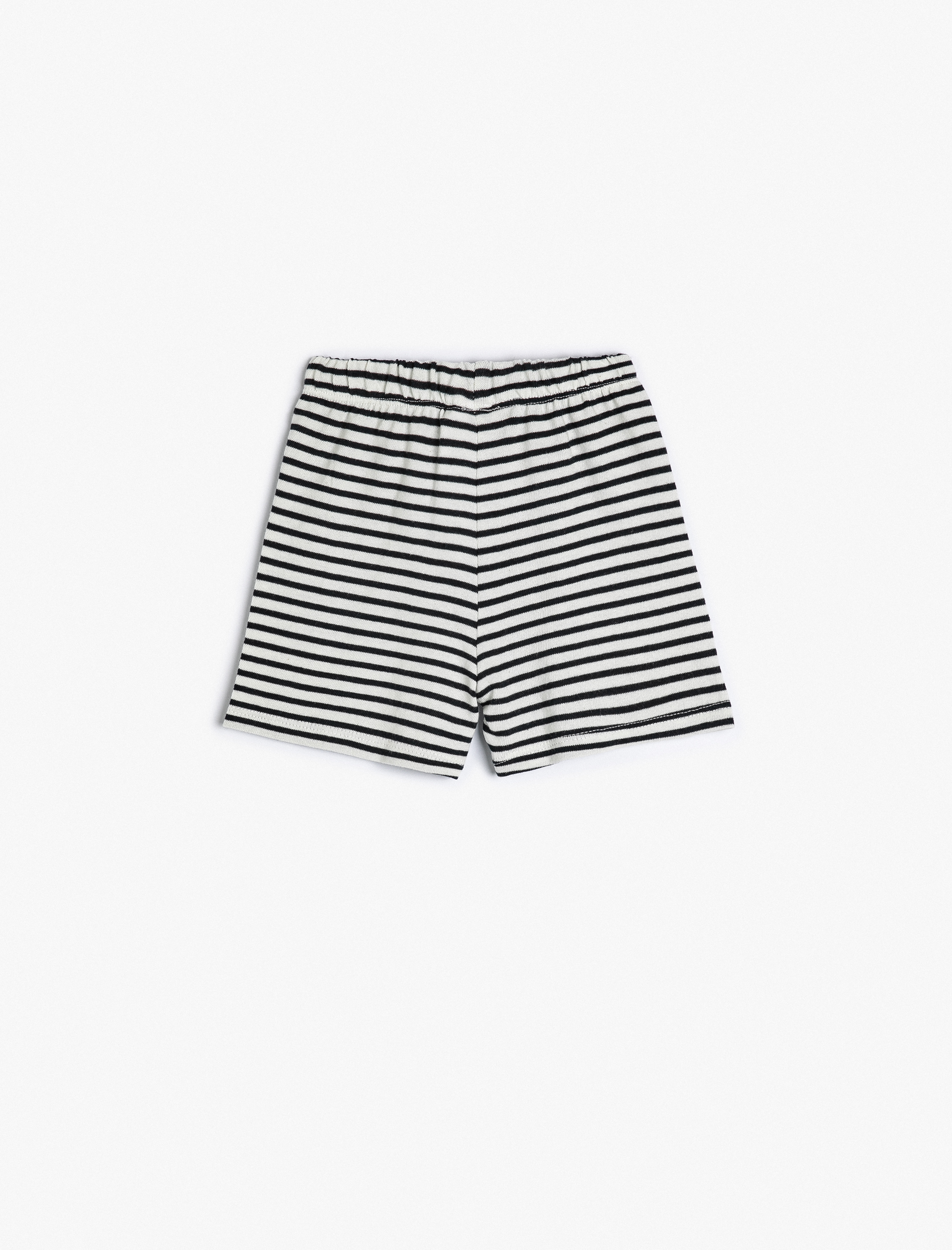  Erkek Bebek Şort Cepli Beli Lastikli Pamuklu Aplike Detaylı