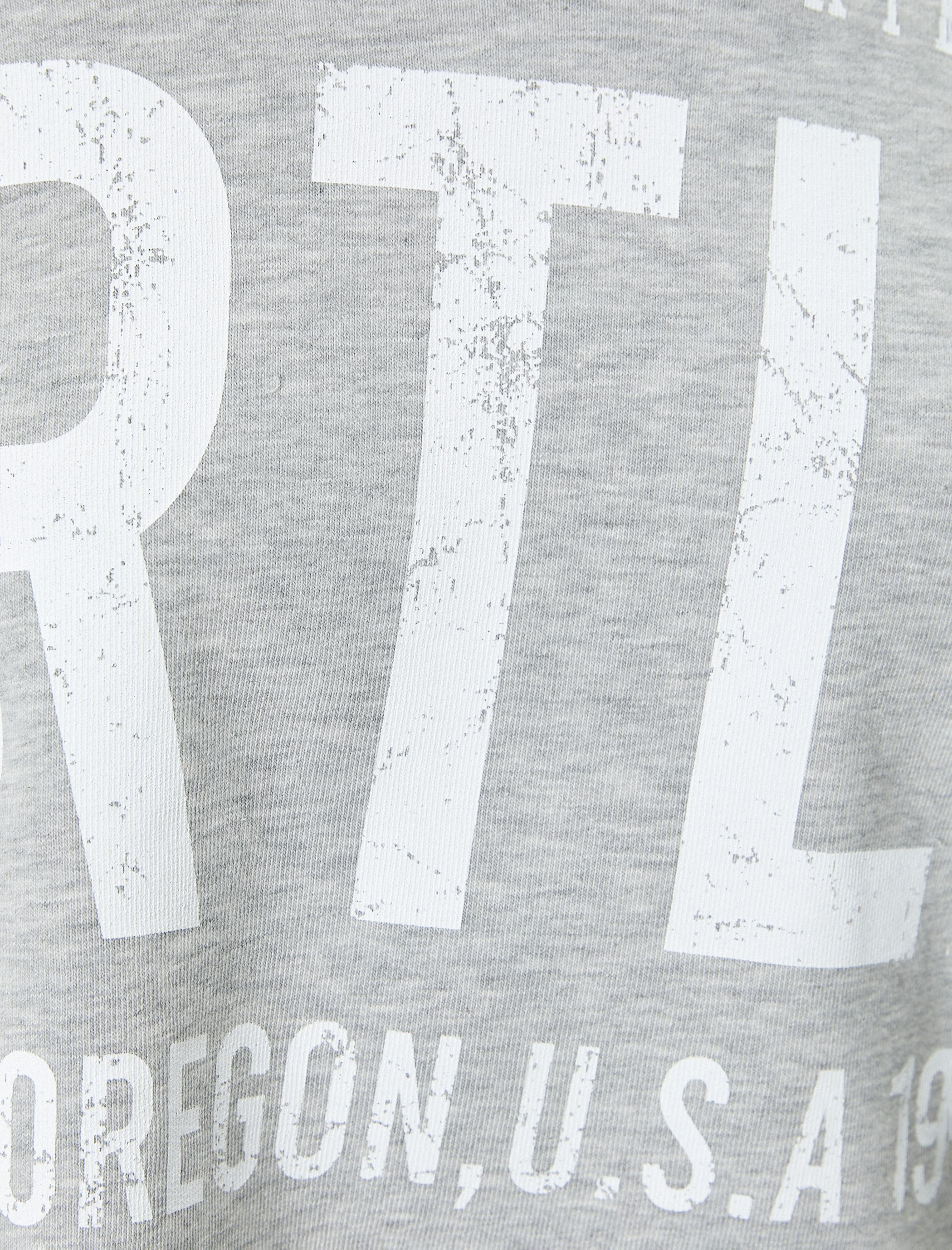   Crop Oversize Tişört Baskılı Kısa Kollu Kayık Yaka