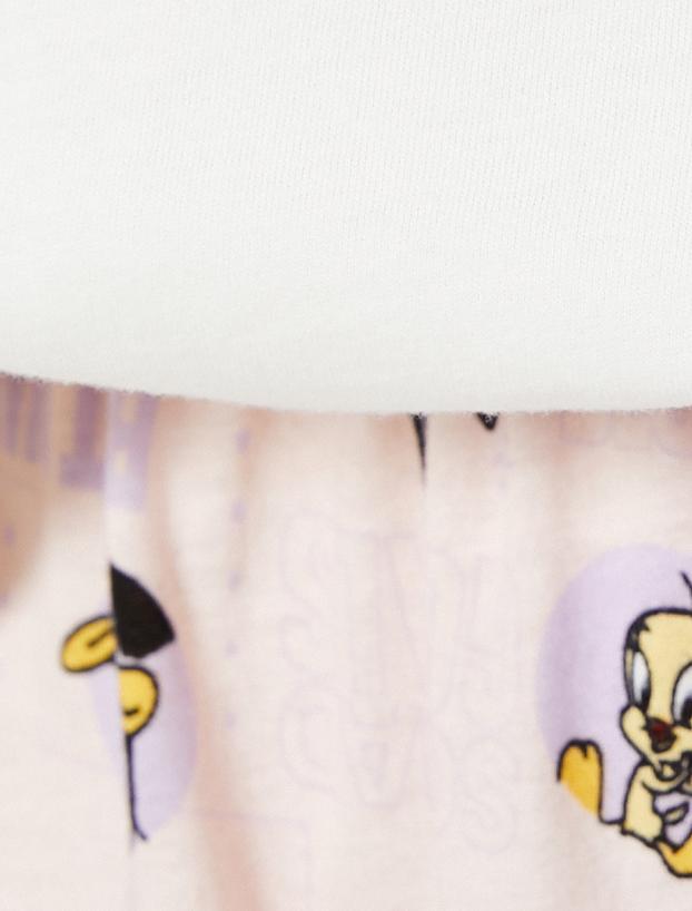 Looney Tunes Pijama Takımı Lisanslı Baskılı Kısa Kollu_5