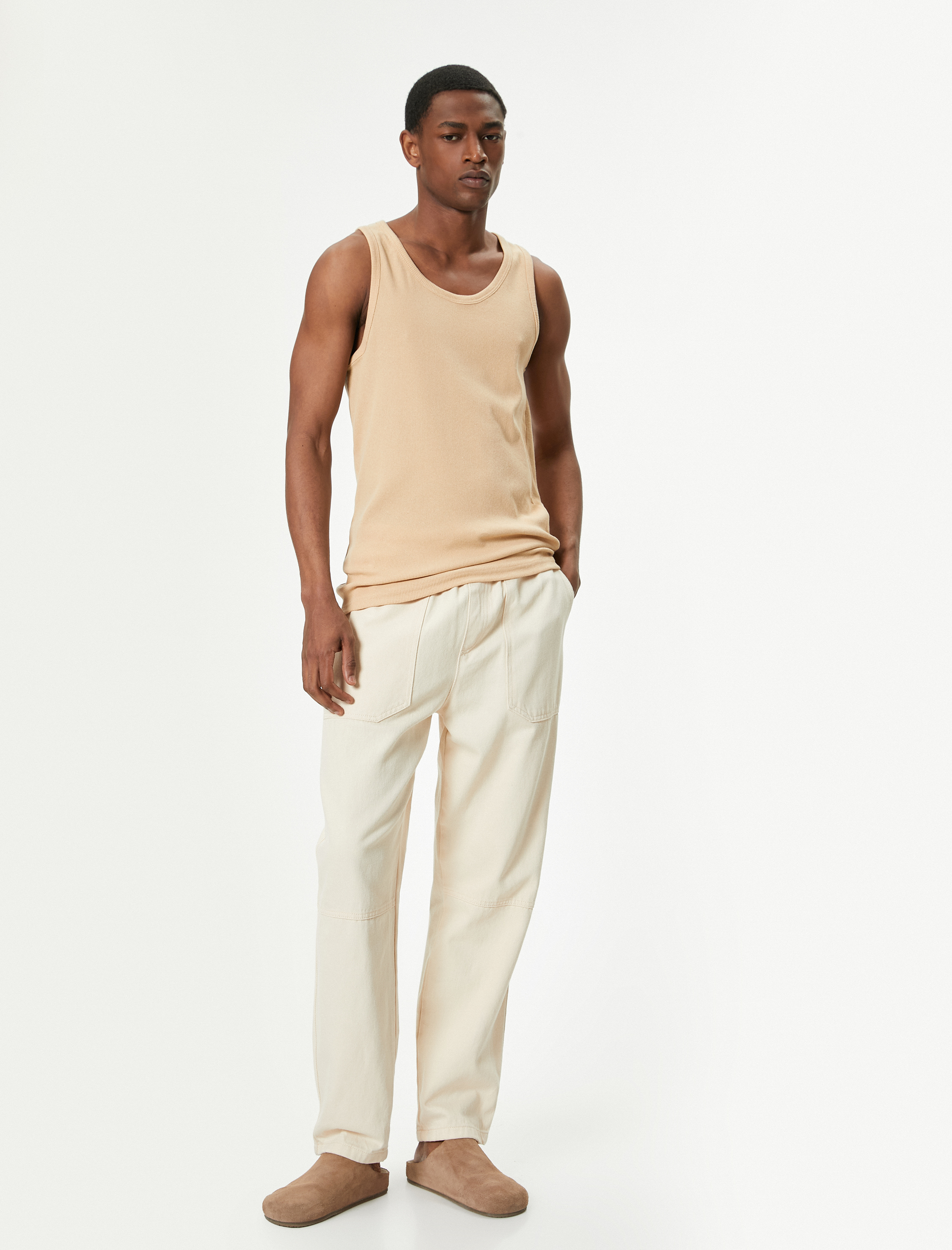   Basic Atlet Yuvarlak Yaka Pamuk Karışımlı