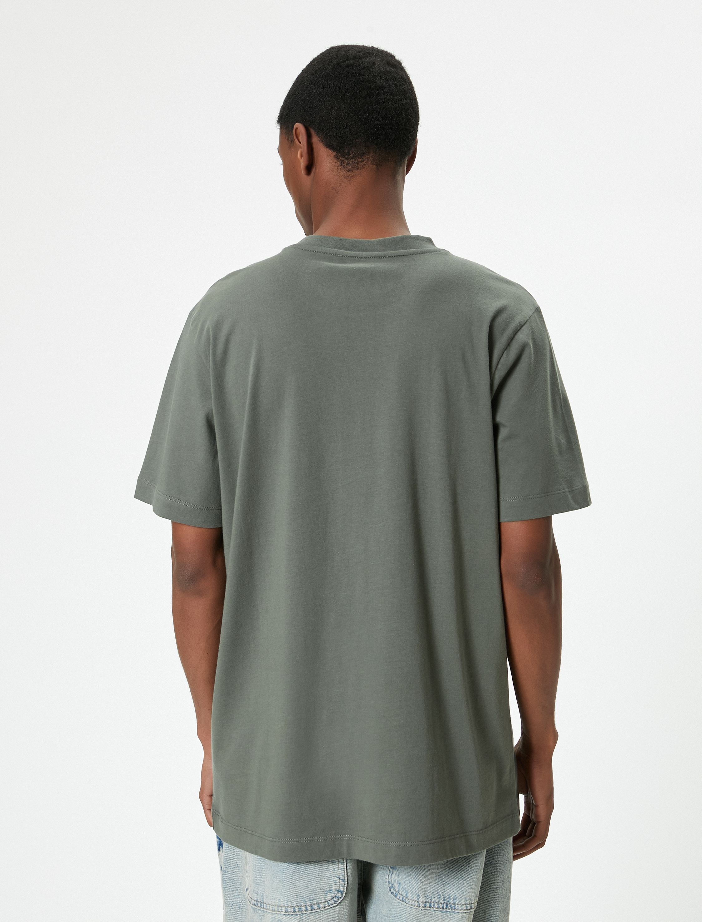   Basic Tişört Bisiklet Yaka Kısa Kollu