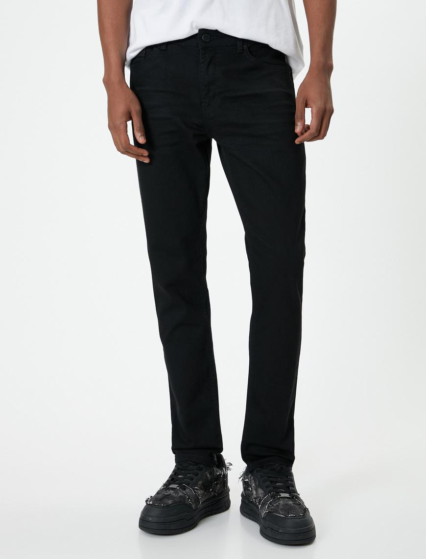   Standart Bel Skinny Fit Kot Pantolon - Michael Jean