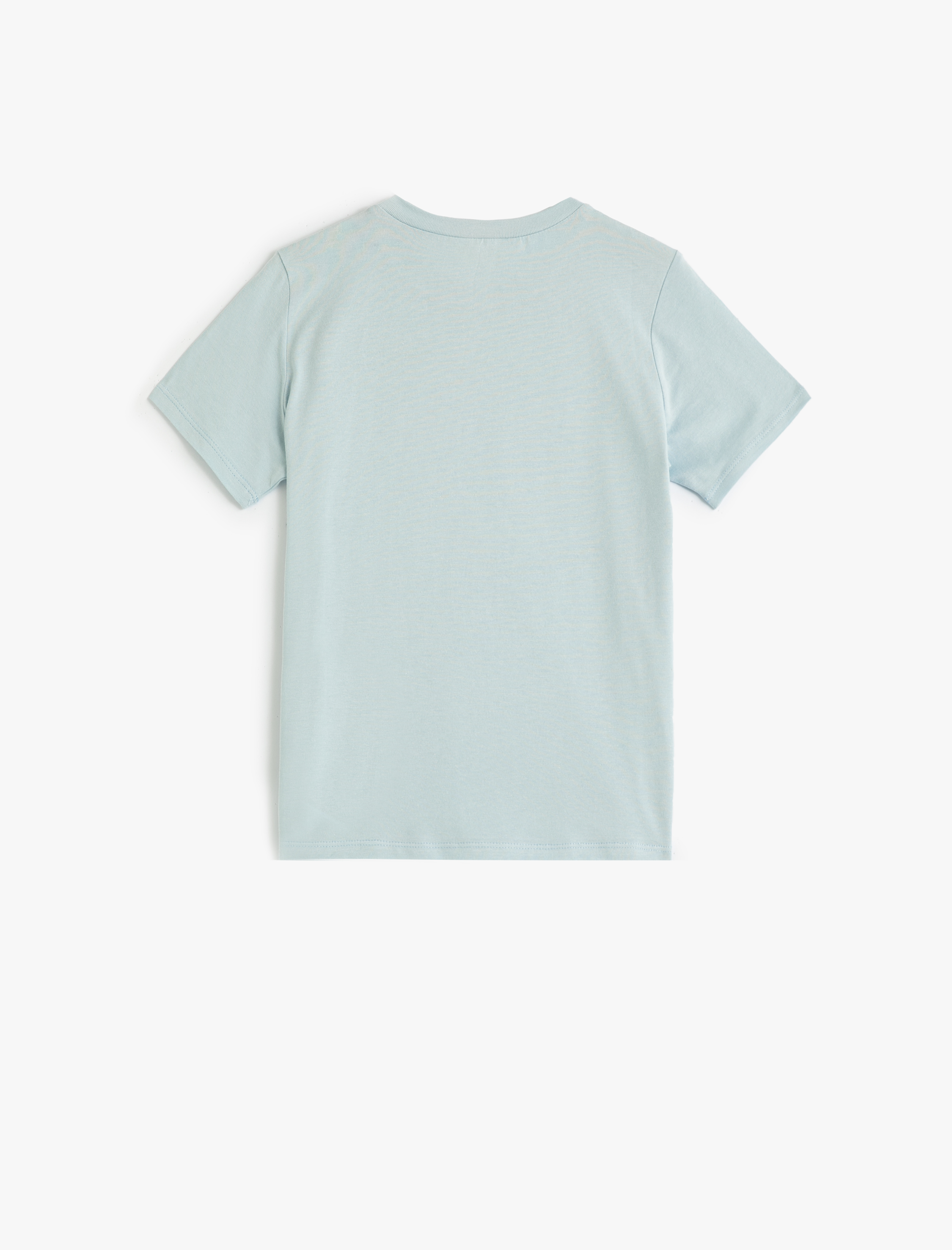  Erkek Çocuk Tişört Kısa Kollu Bisiklet Yaka Baskılı Detaylı