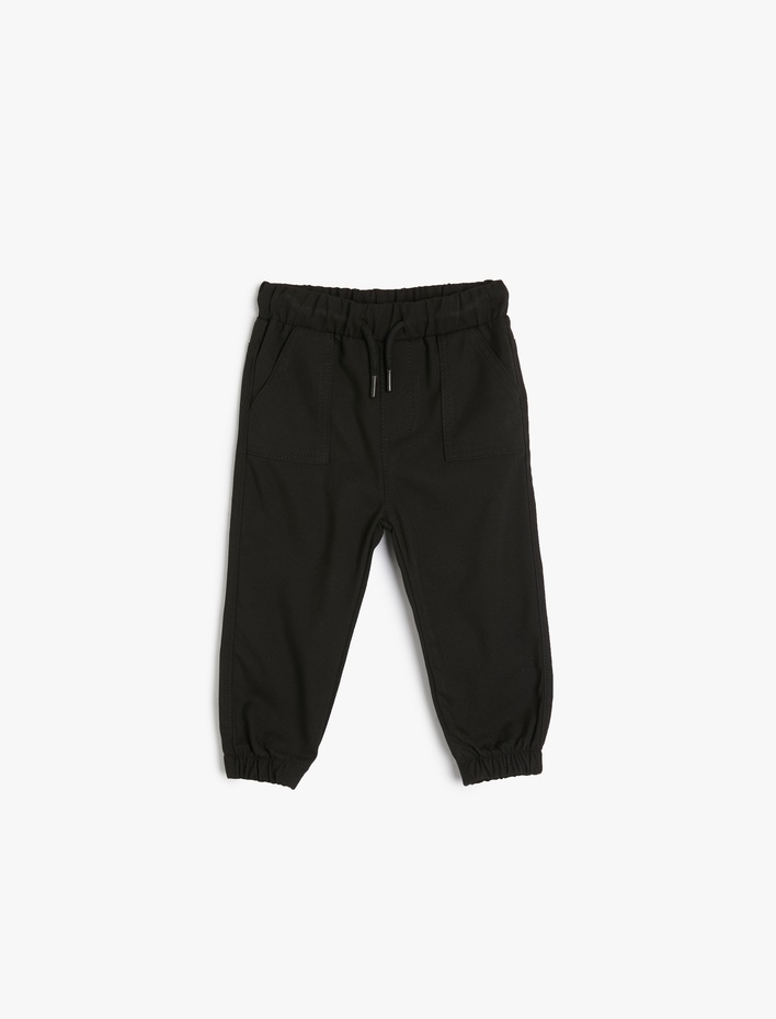 Erkek Bebek Jogger Pantolon Cep Detaylı Beli Bağlamalı