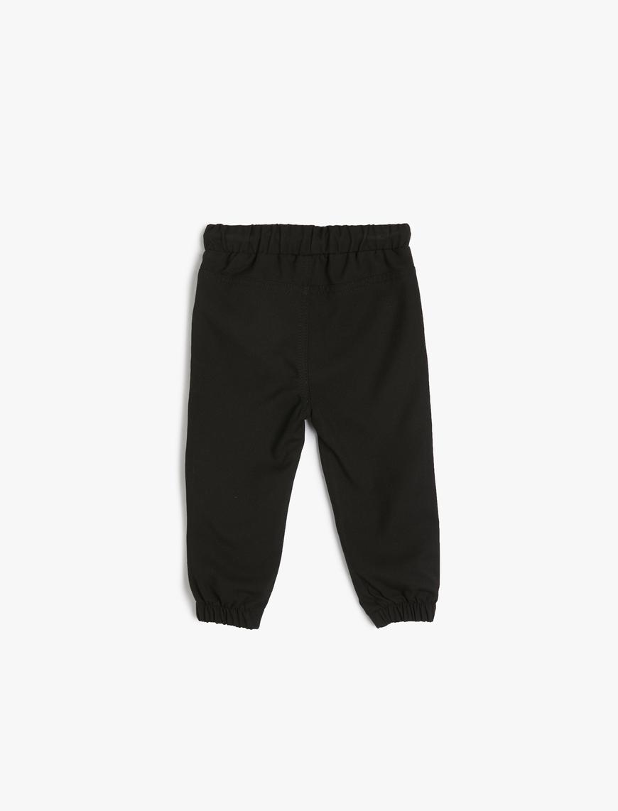  Erkek Bebek Jogger Pantolon Cep Detaylı Beli Bağlamalı