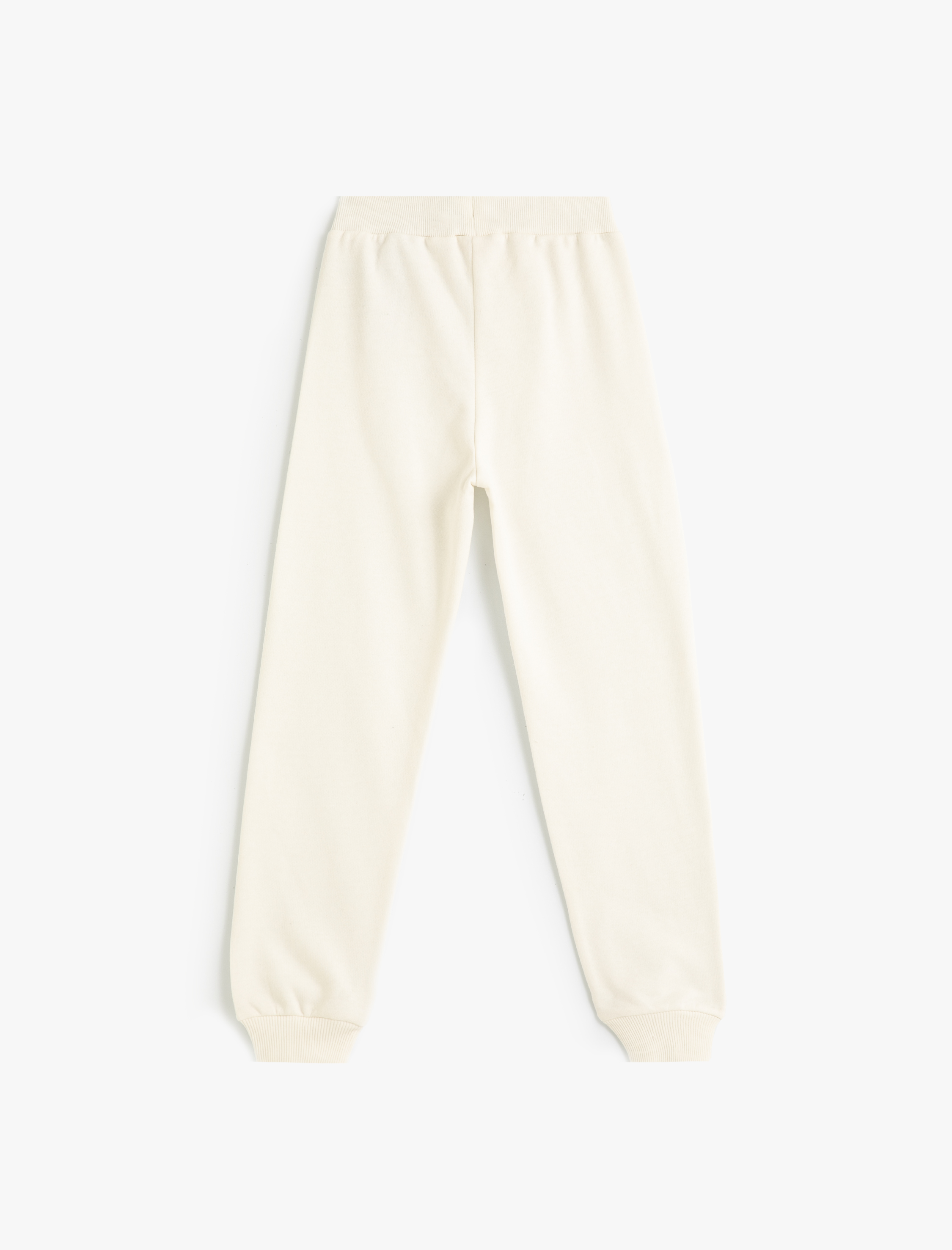  Kız Çocuk Beli Lastikli Şardonlu Basic Jogger Eşofman Altı