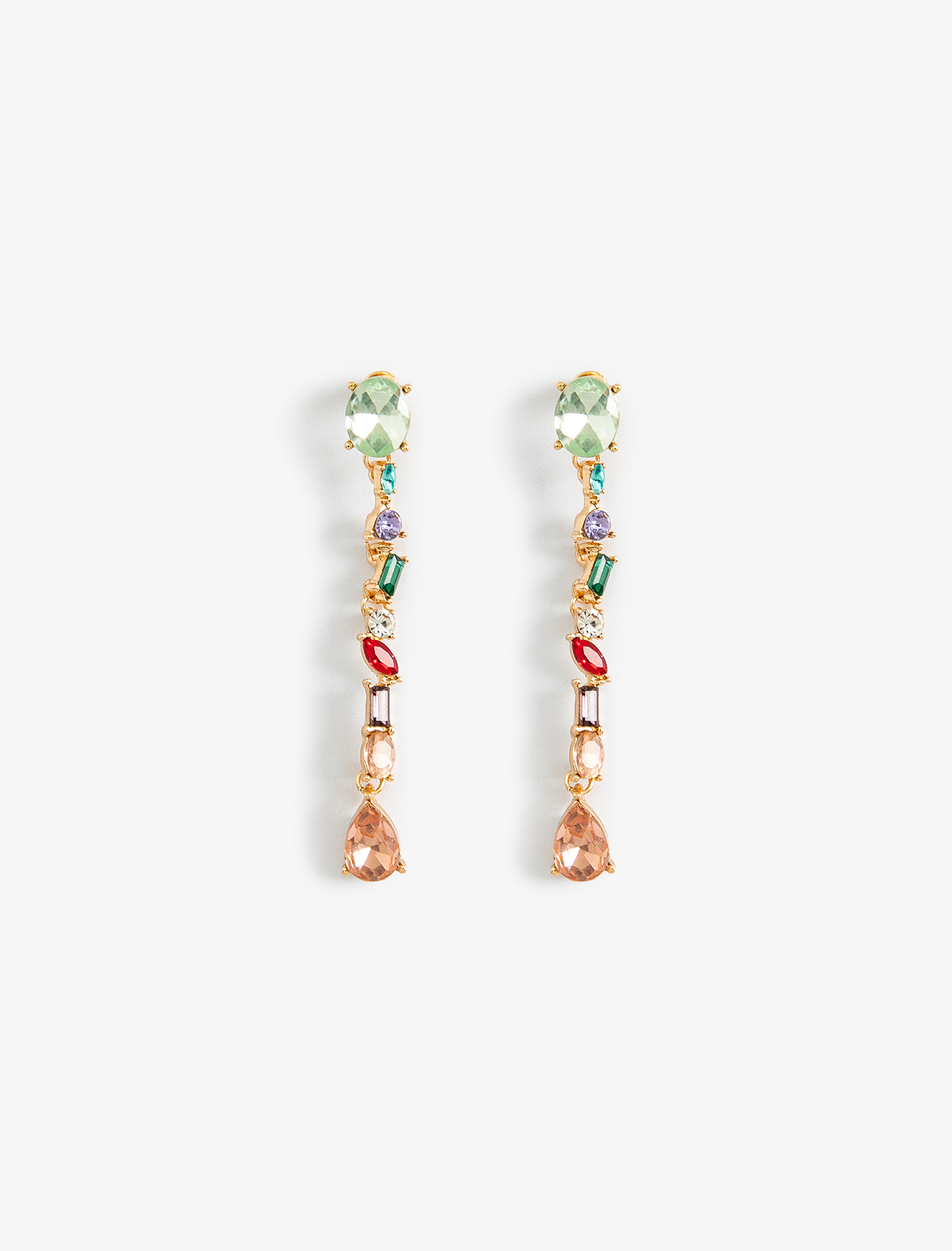  Kadın Kristal Taşlı Küpe Sallantılı