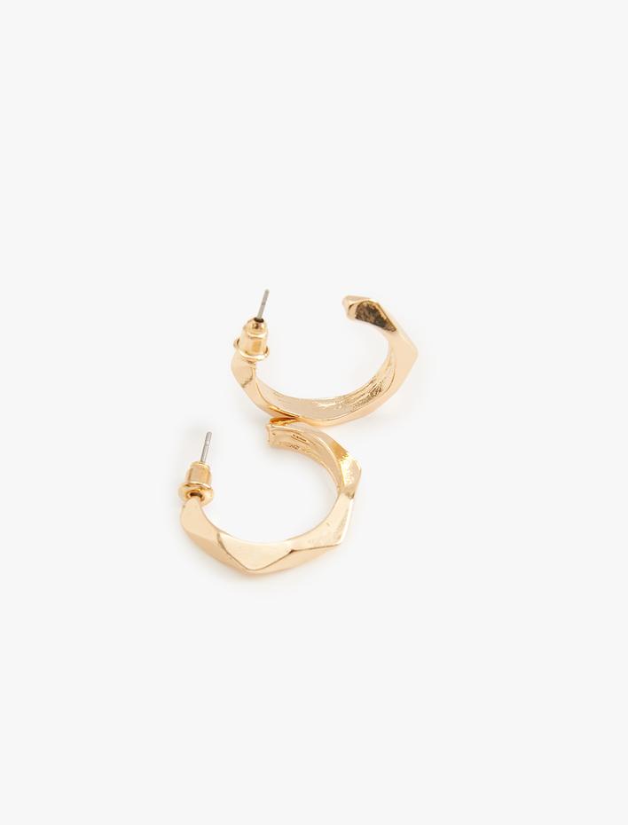 Kadın Geometrik Halka Küpe