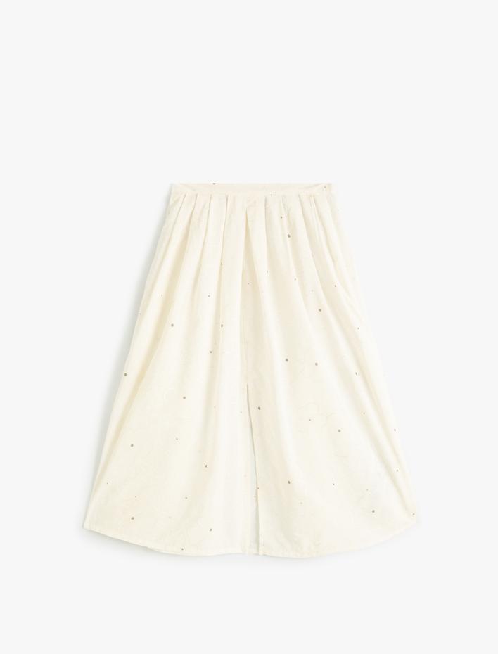 Kız Çocuk Fistolu Midi Etek