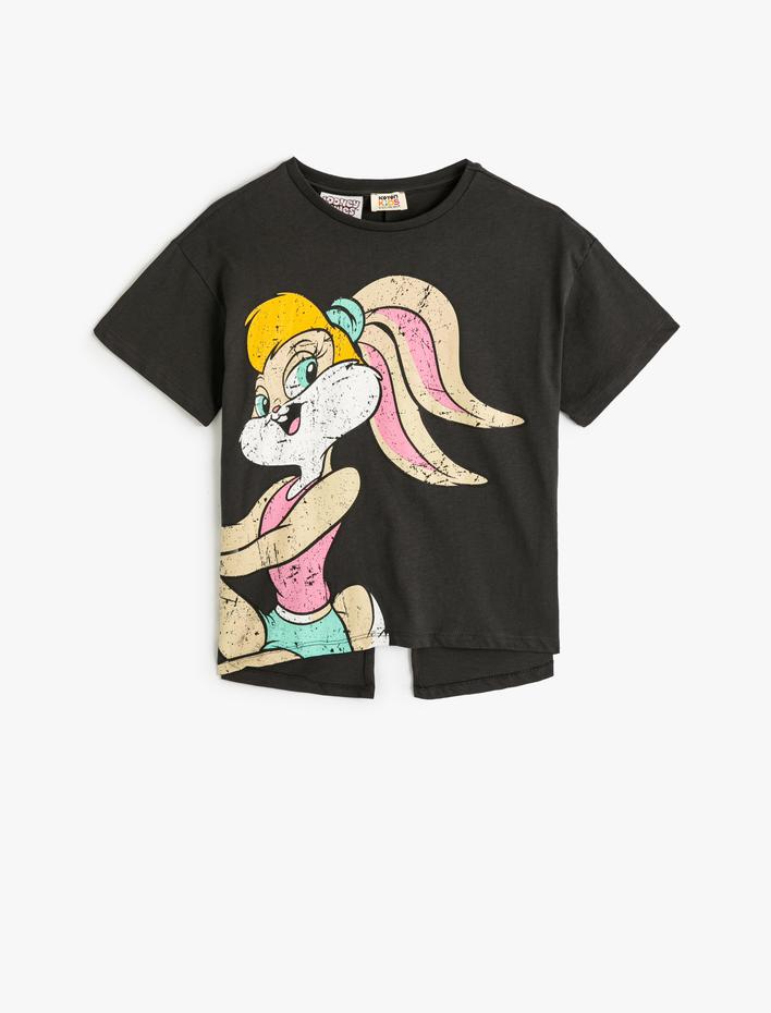 Kız Çocuk Bugs Bunny Tişört Lisanslı Kısa Kollu Bisiklet Yaka Pamuklu