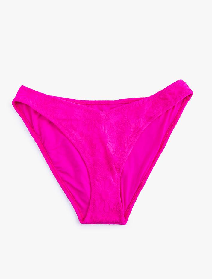  Çiçek Dokulu Bikini Altı V Kesim