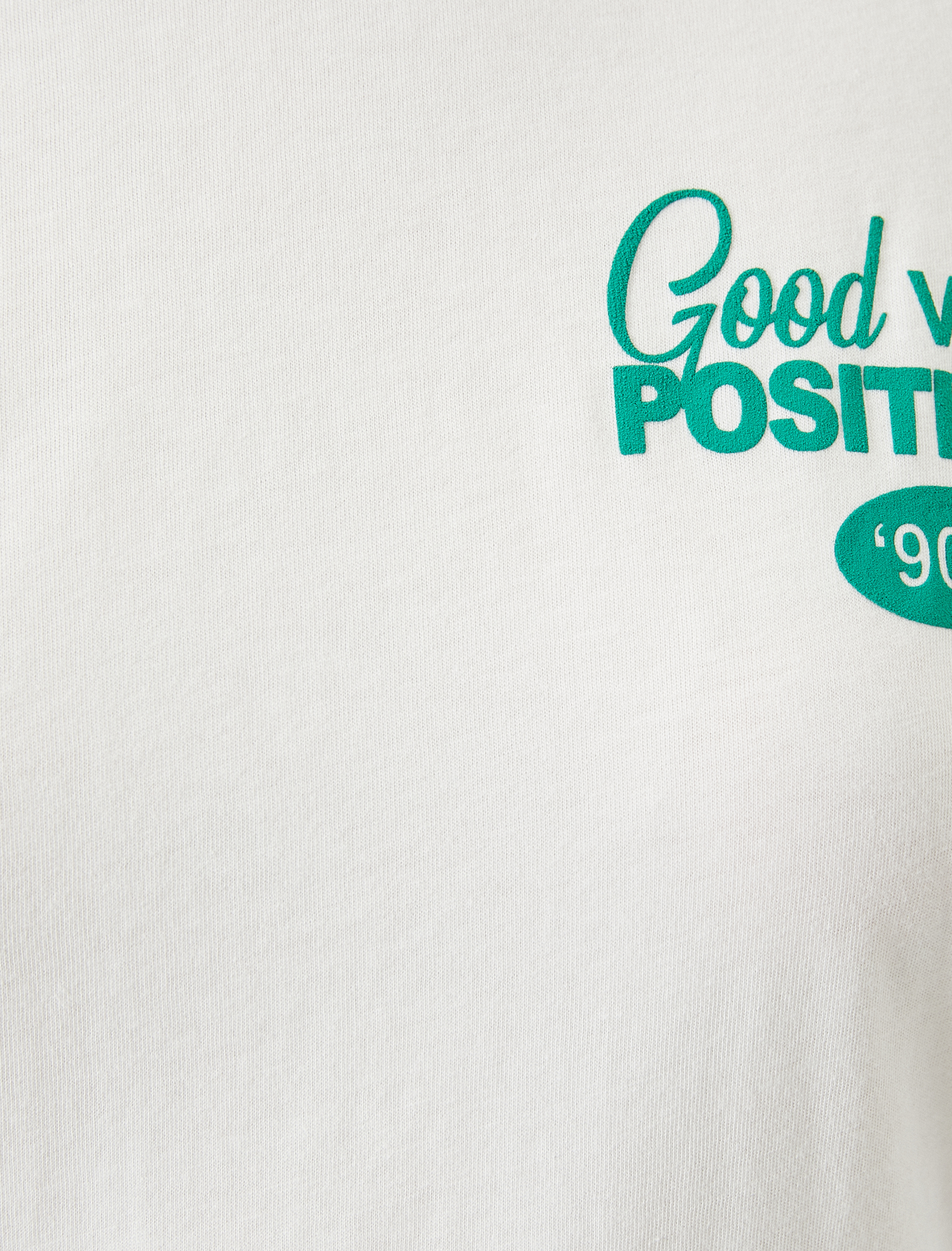   Arkası Baskılı Tişört Kısa Kollu Bisiklet Yaka Rahat Kalıp