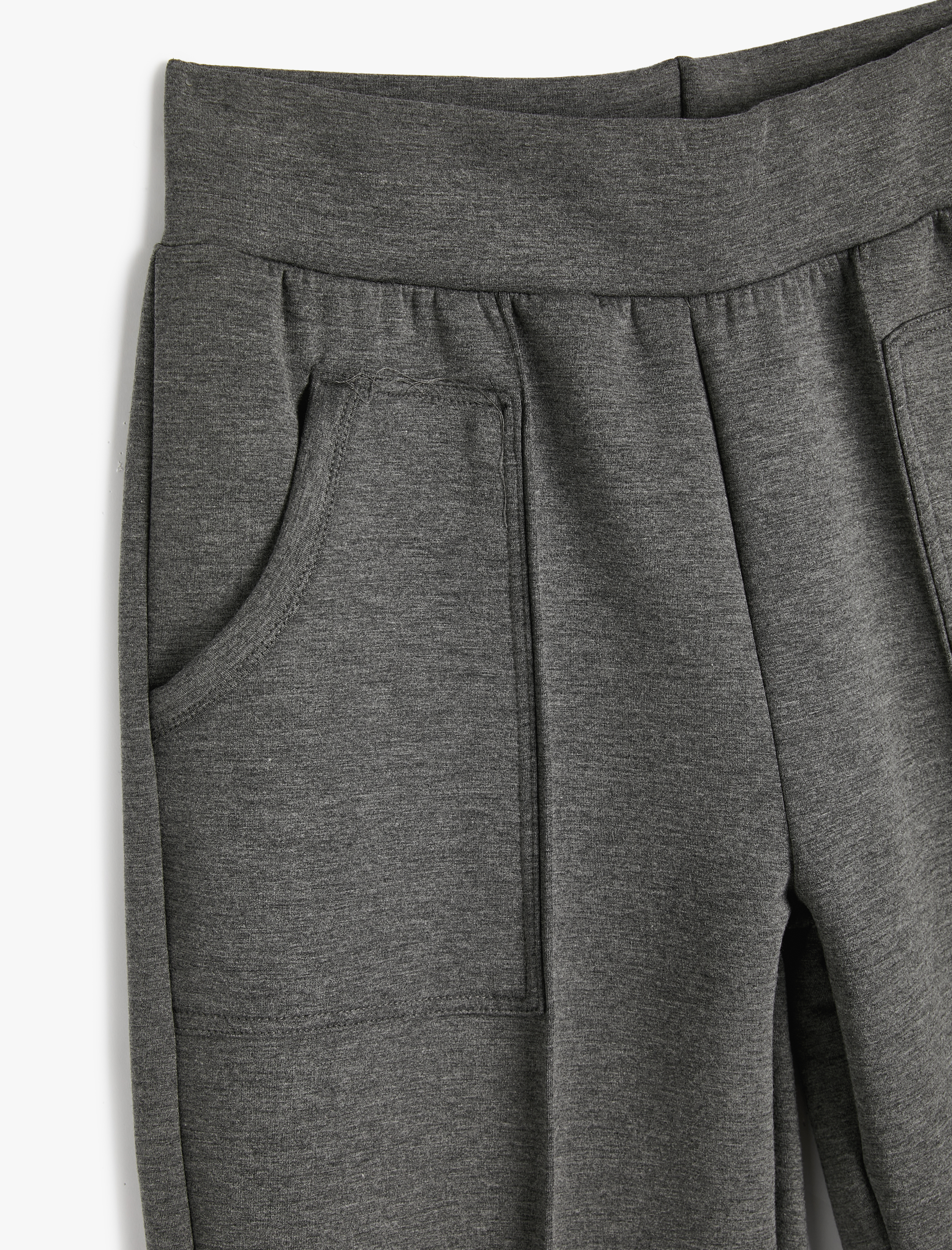   Jogger Eşofman Altı Beli Lastikli Dikiş Detaylı Cepli