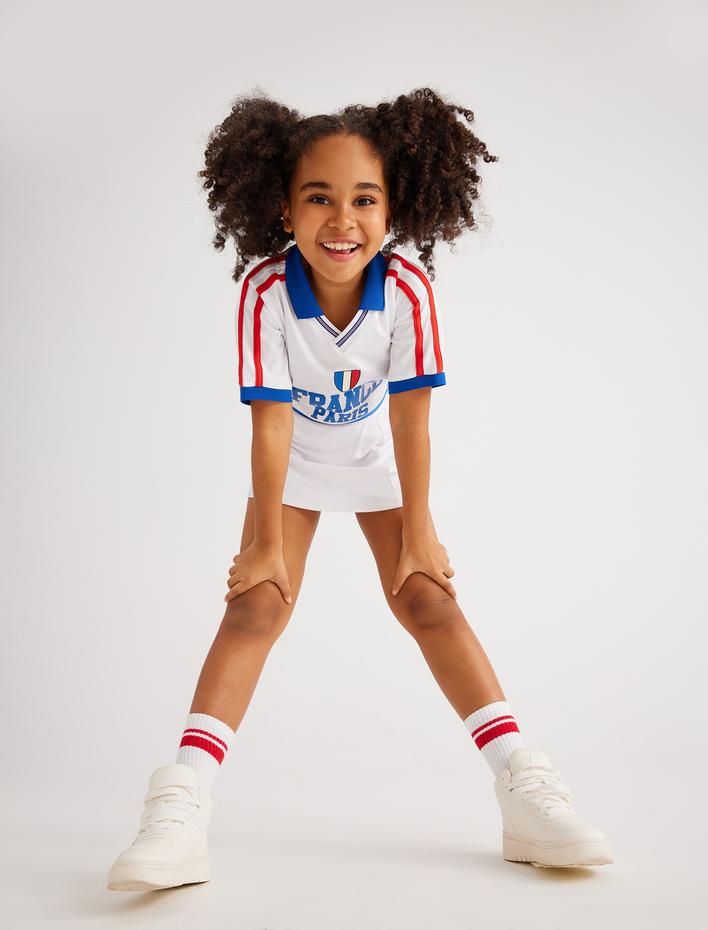 Kız Çocuk Mini Etek Beli Lastikli