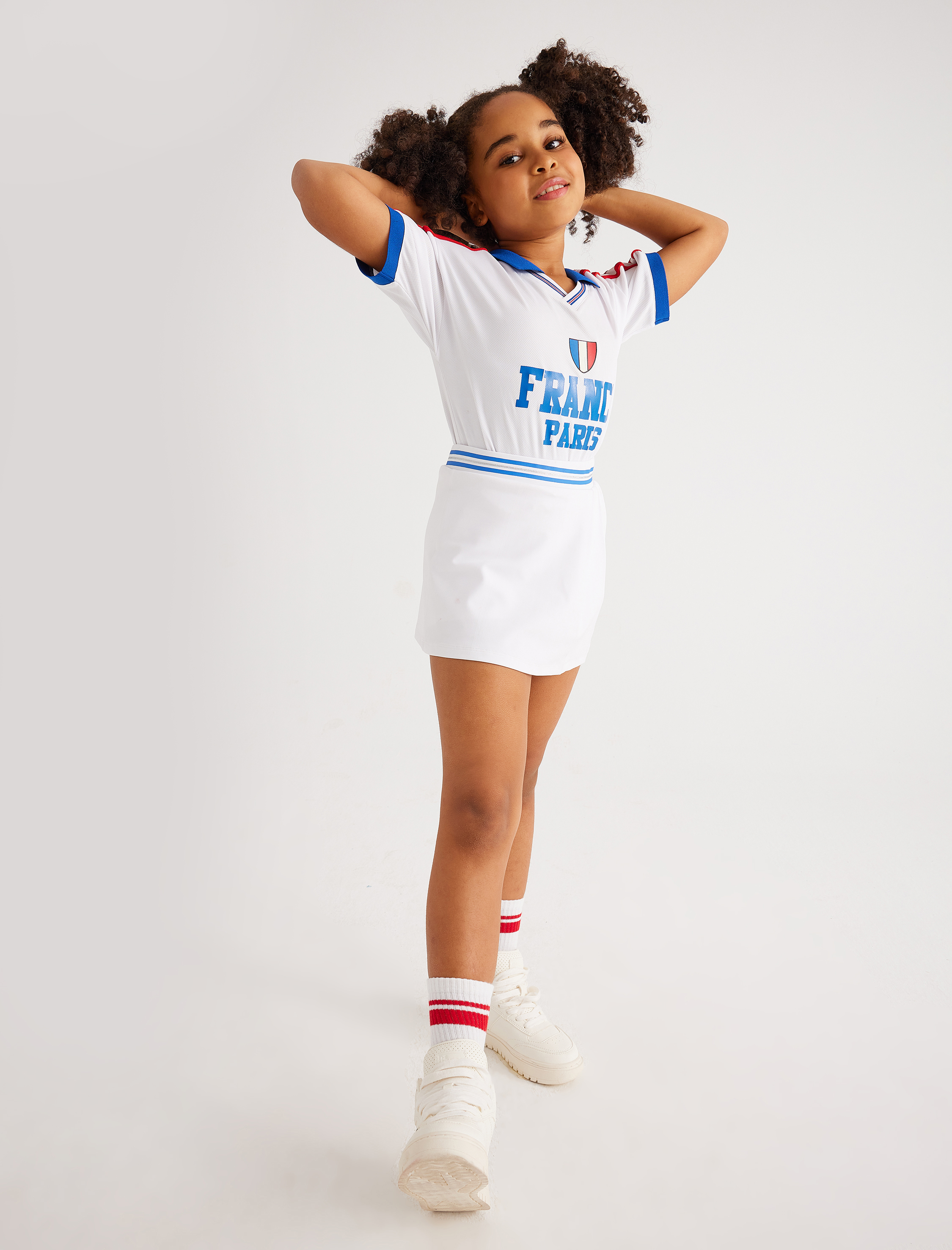  Kız Çocuk Mini Etek Beli Lastikli