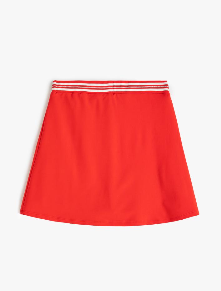 Kız Çocuk Mini Etek Beli Lastikli