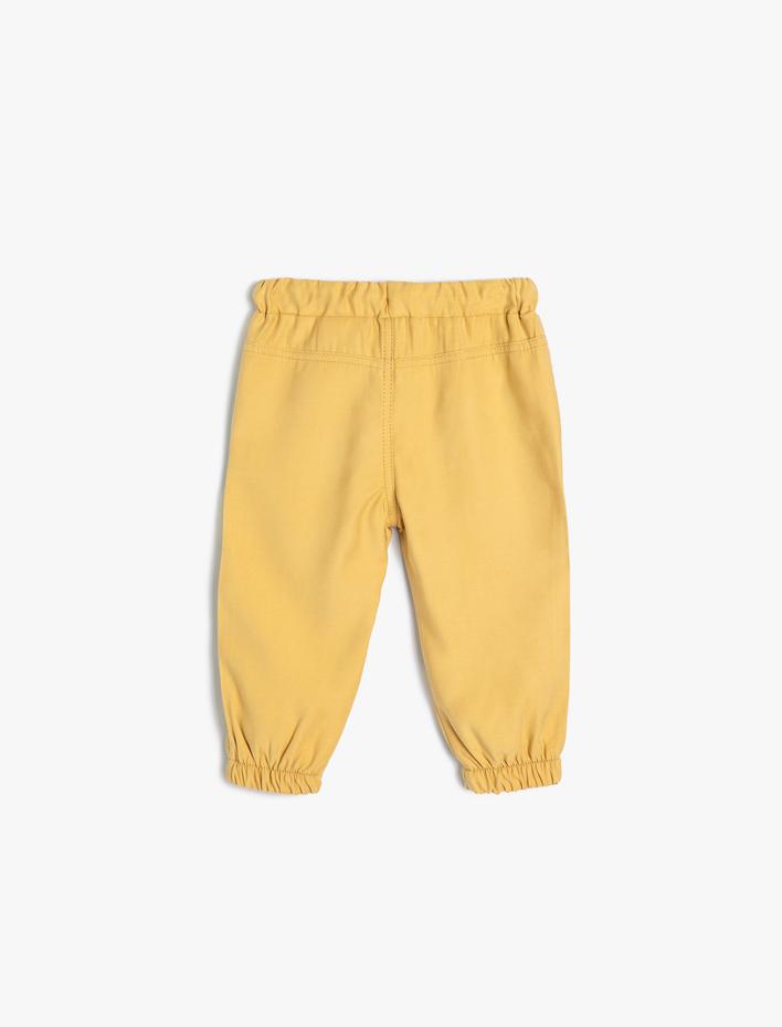 Erkek Bebek Basic Jogger Pantolon Viskon Kumaş