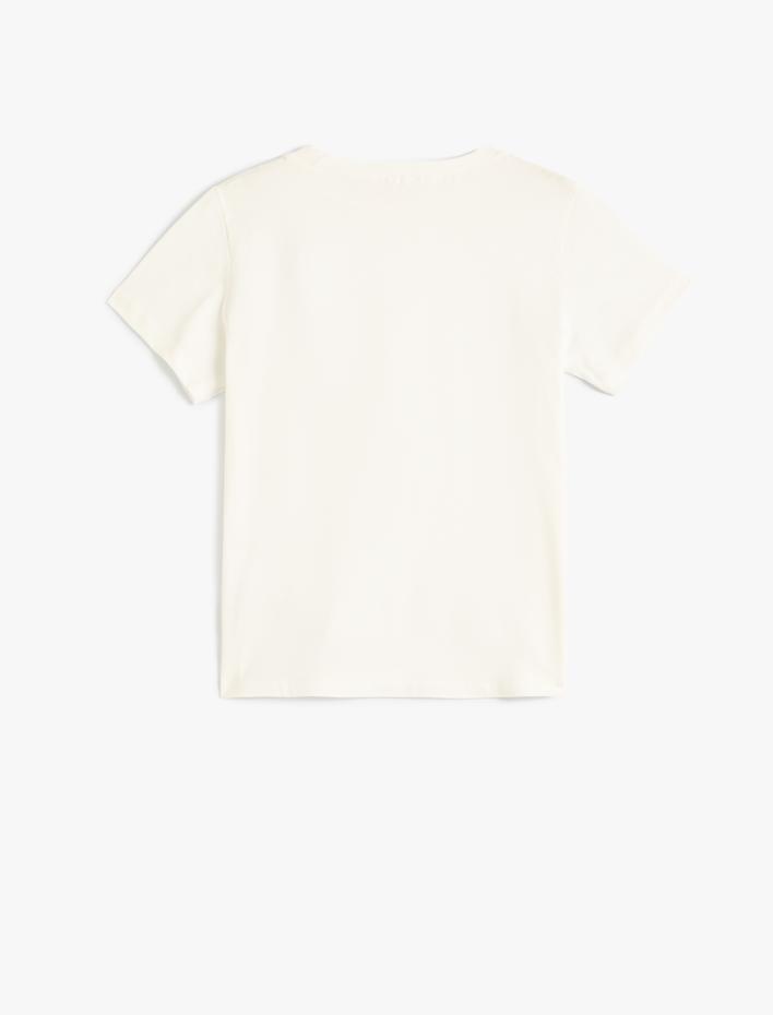 Erkek Çocuk Kısa Kollu Bisiklet Yaka Pamuklu Basic Tişört