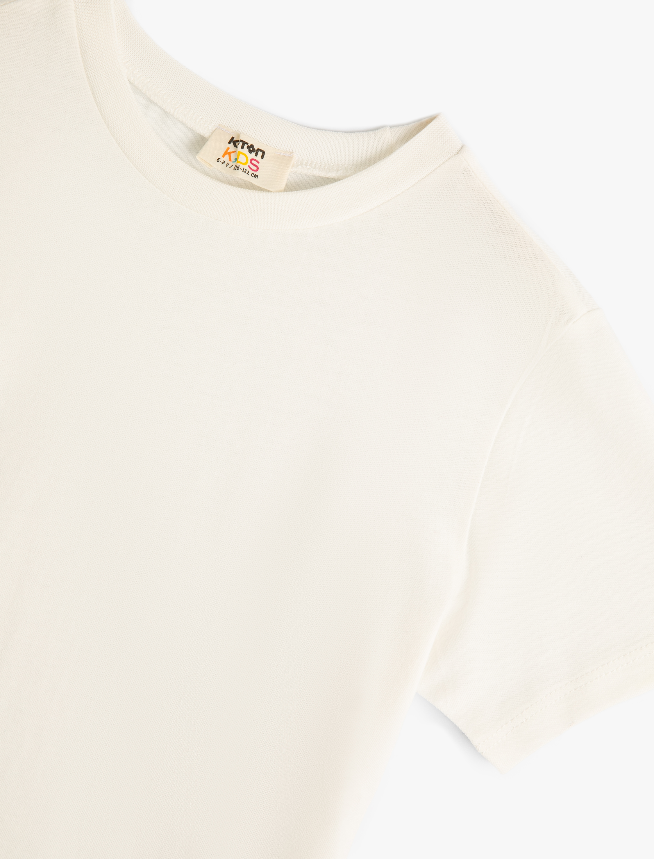  Erkek Çocuk Kısa Kollu Bisiklet Yaka Pamuklu Basic Tişört