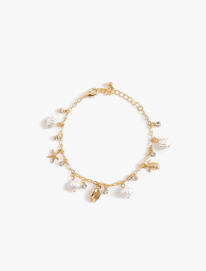 Kadın Bileklik Deniz Kabuğu Detaylı