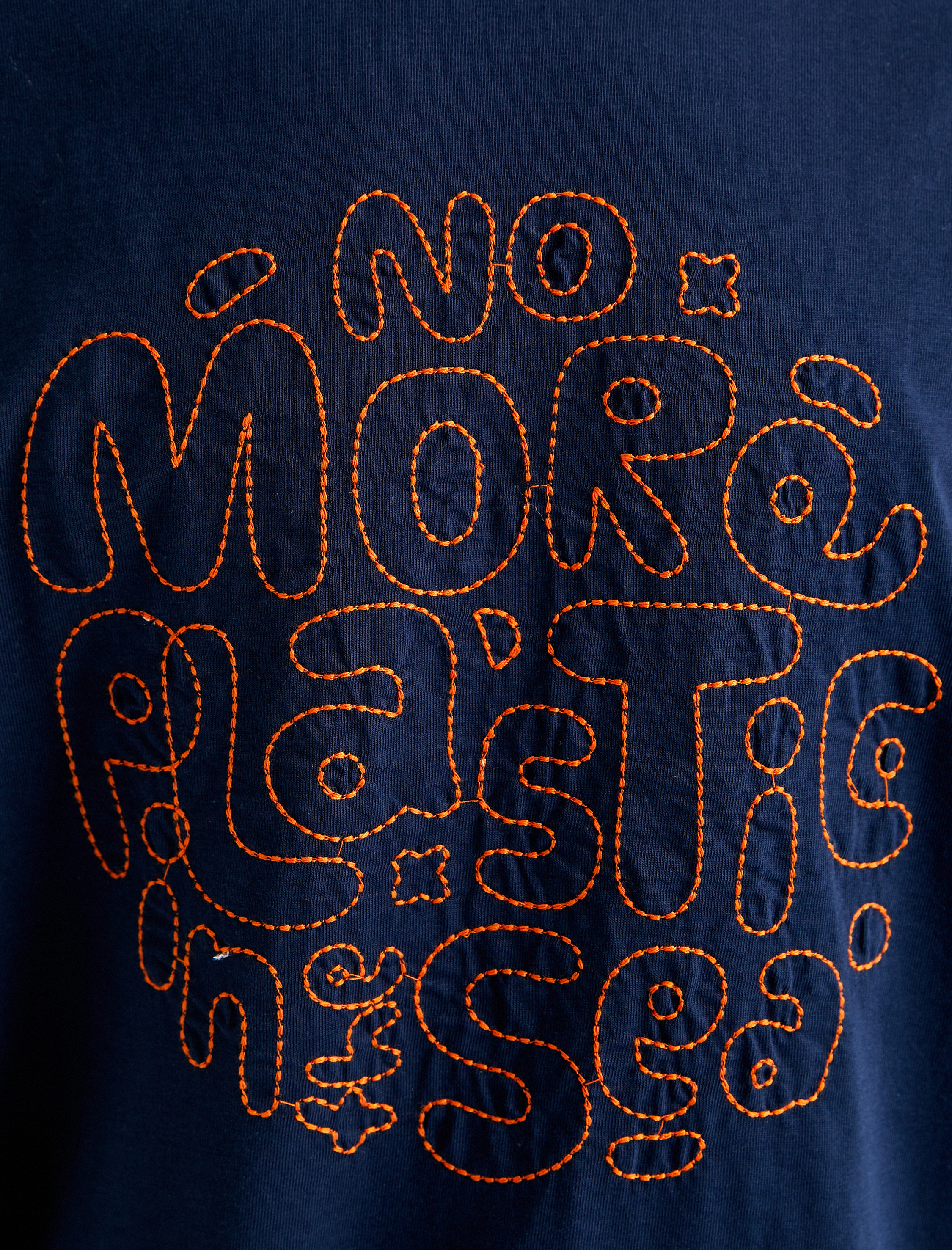   Oversize Tişört Slogan Baskılı Kısa Kollu Bisiklet Yaka